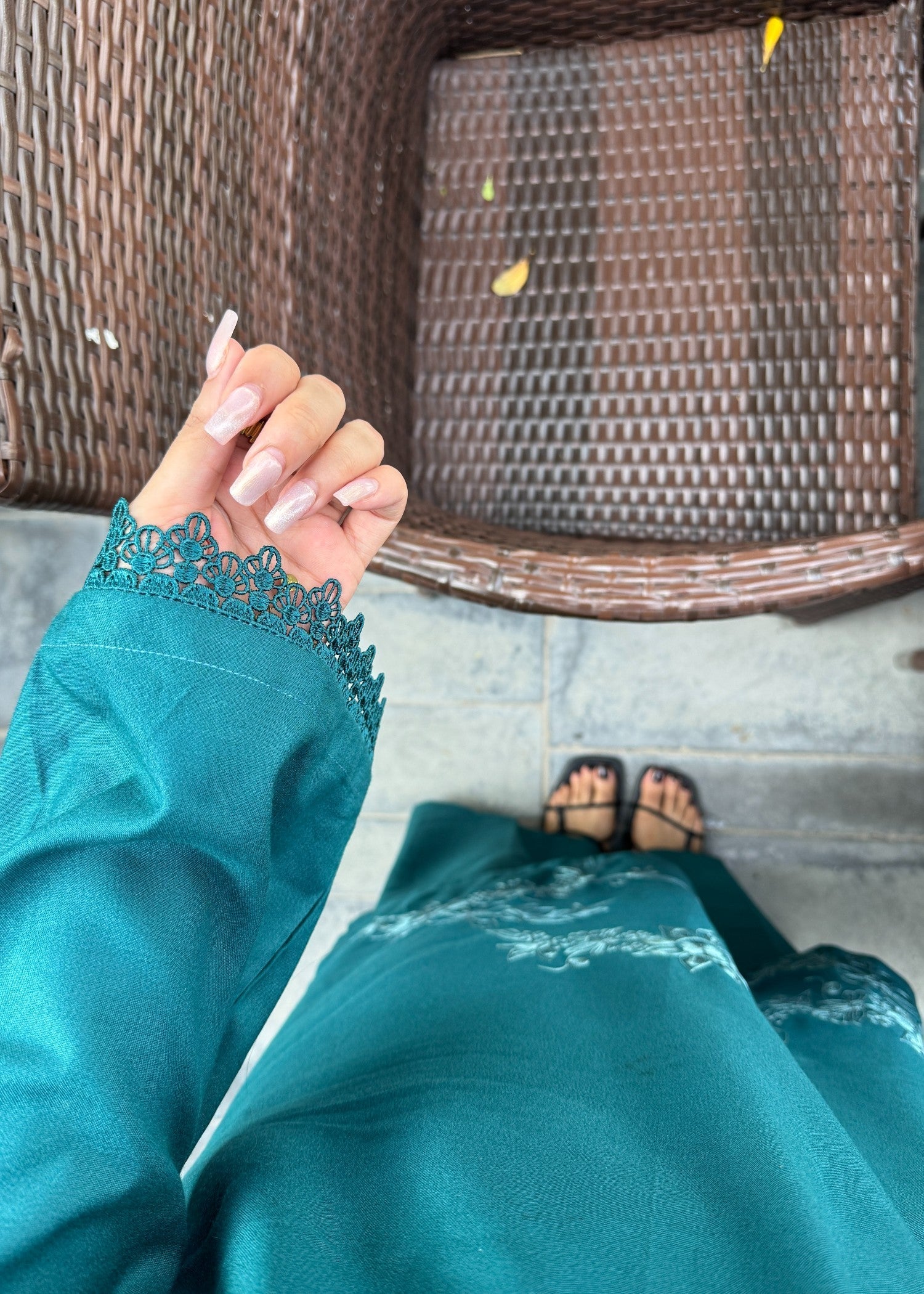 marina Kurta Set in Azure