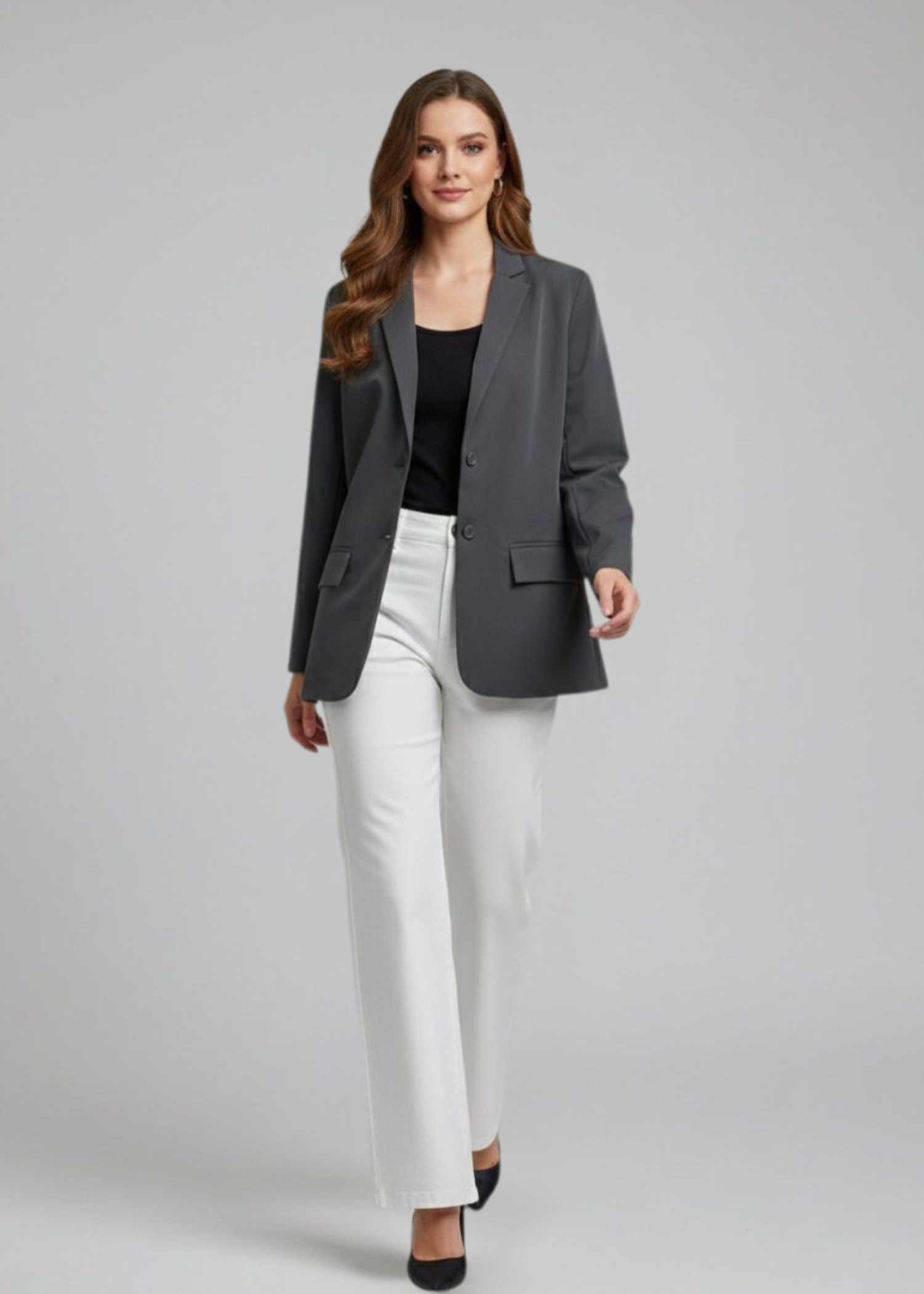 suiting Blazer in Dark grey