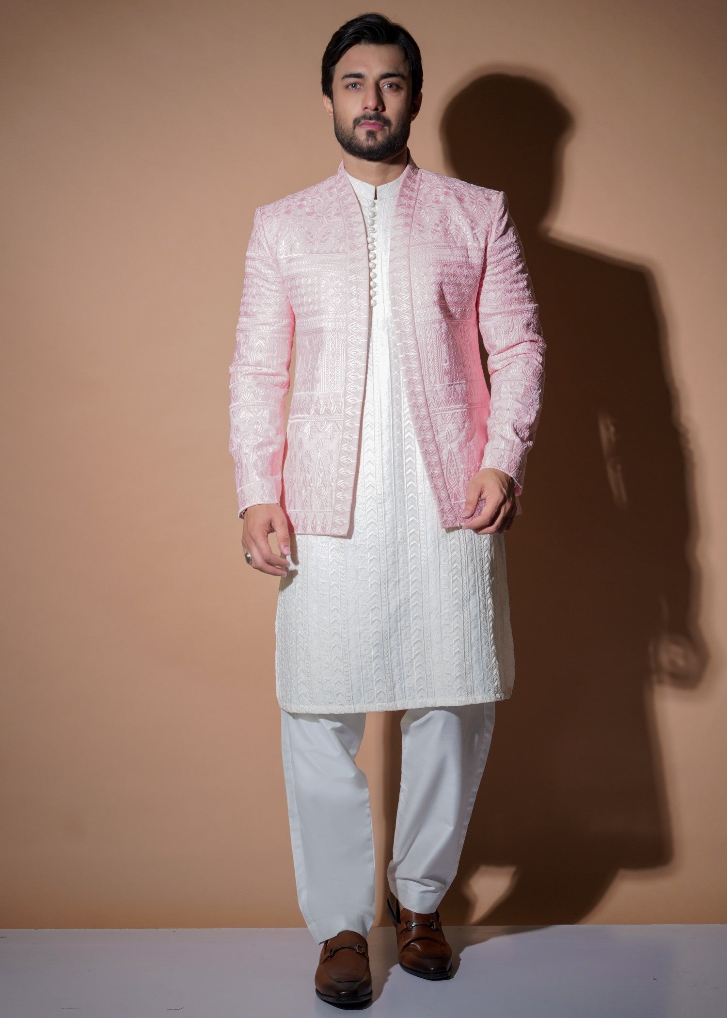 tropical Prince Coat in Blush pink
