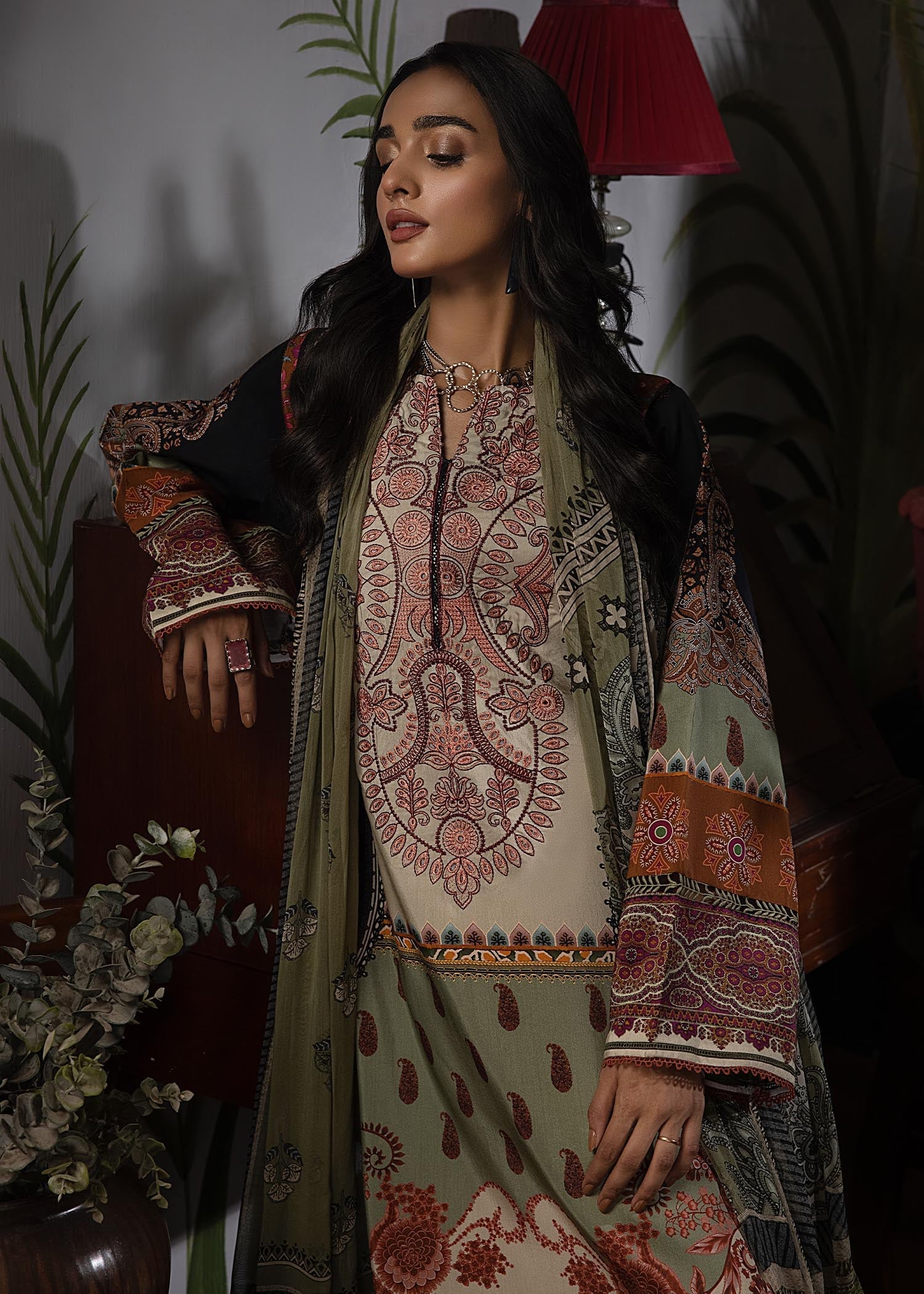 viscose Unstitched in Beige