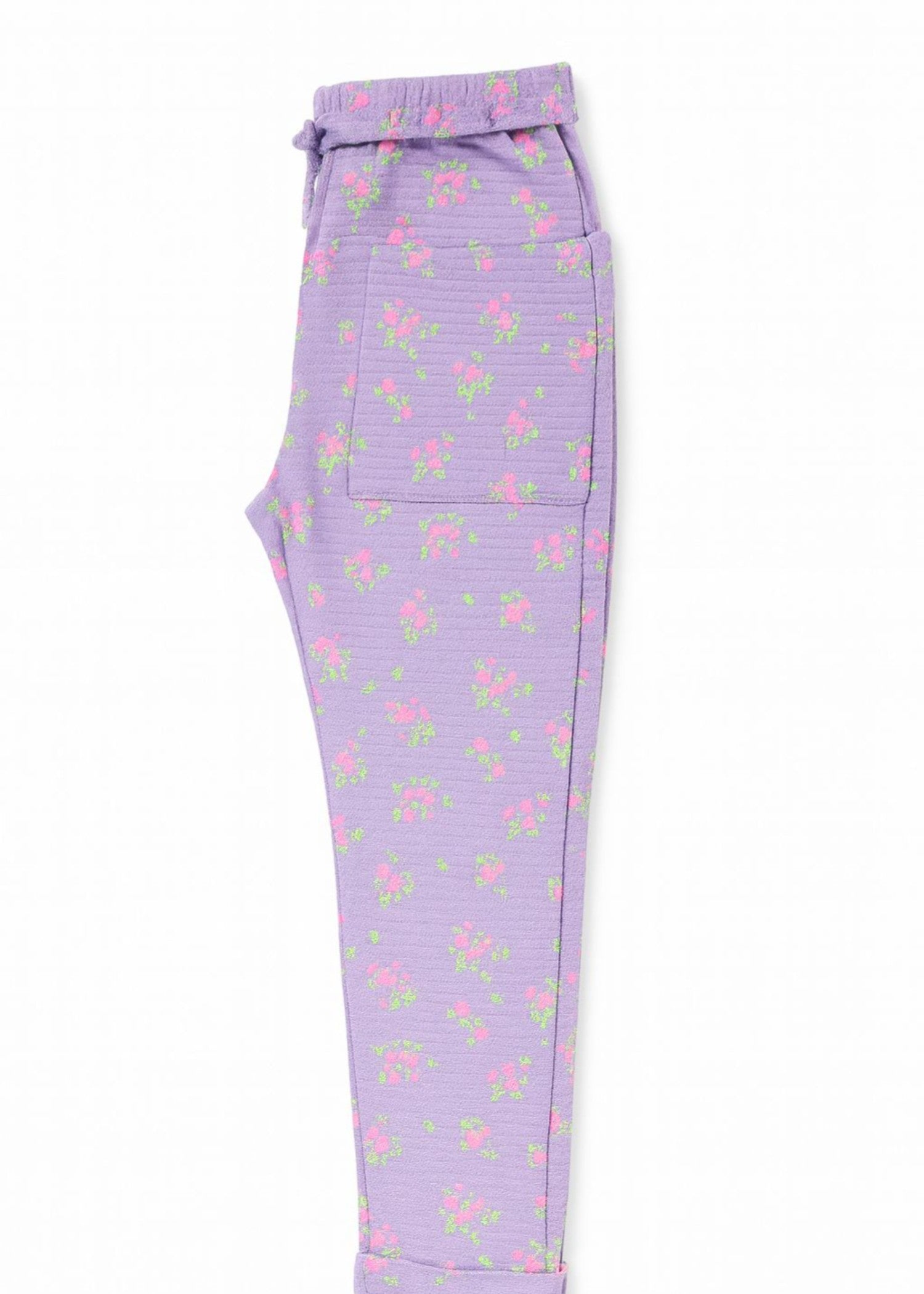 cotton jersey Trousers in Lilac