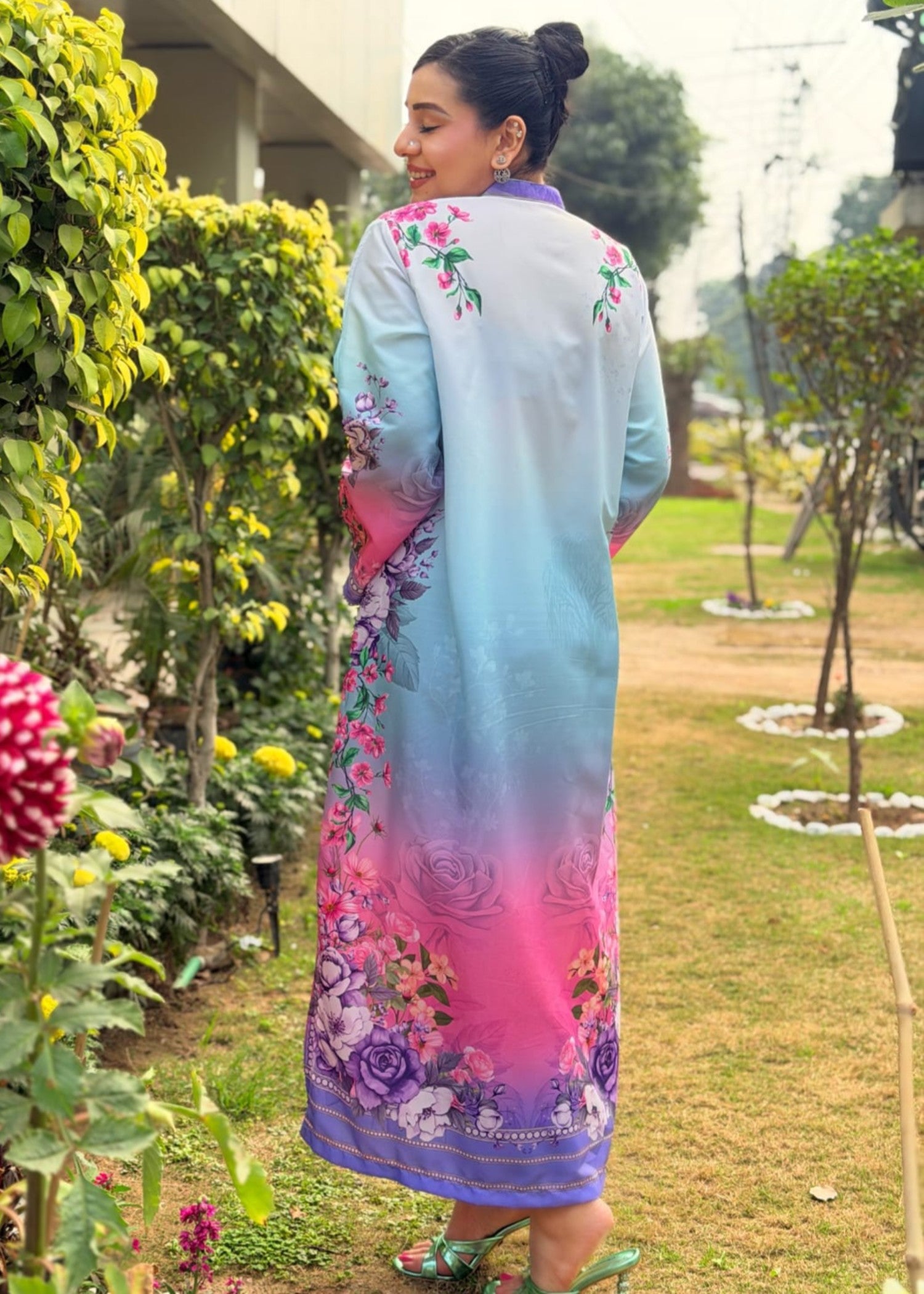 grip Kaftan in Sky blue