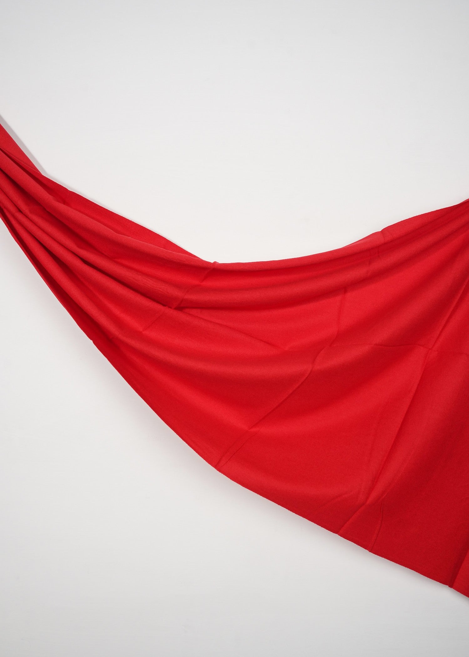 wool Hijab in Fire red