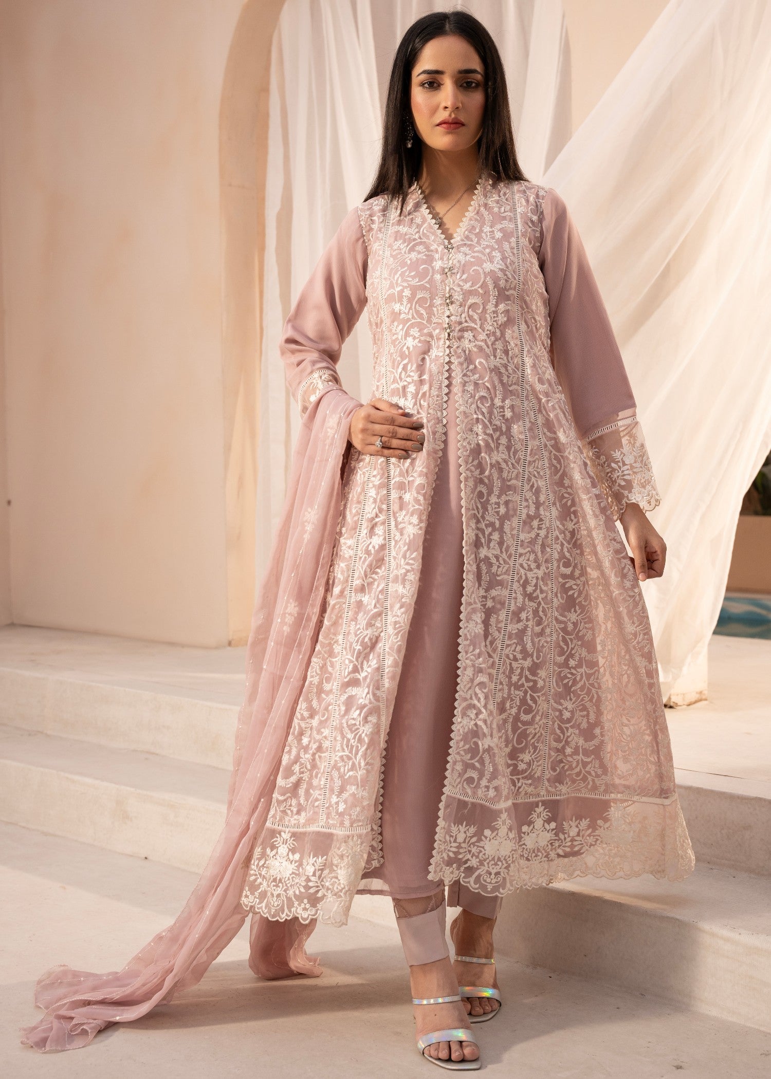 chiffon Maxi in Lilac