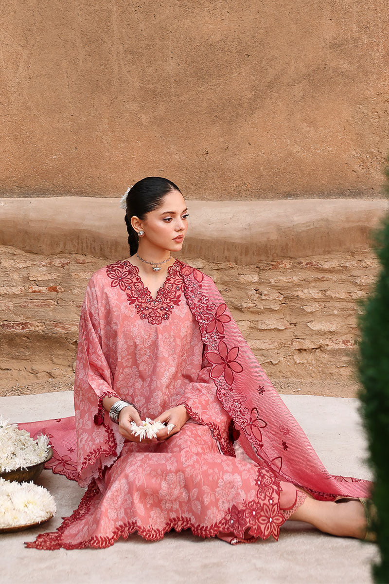 Festive – Peach Atelier - Printed & Embroidered Lawn
