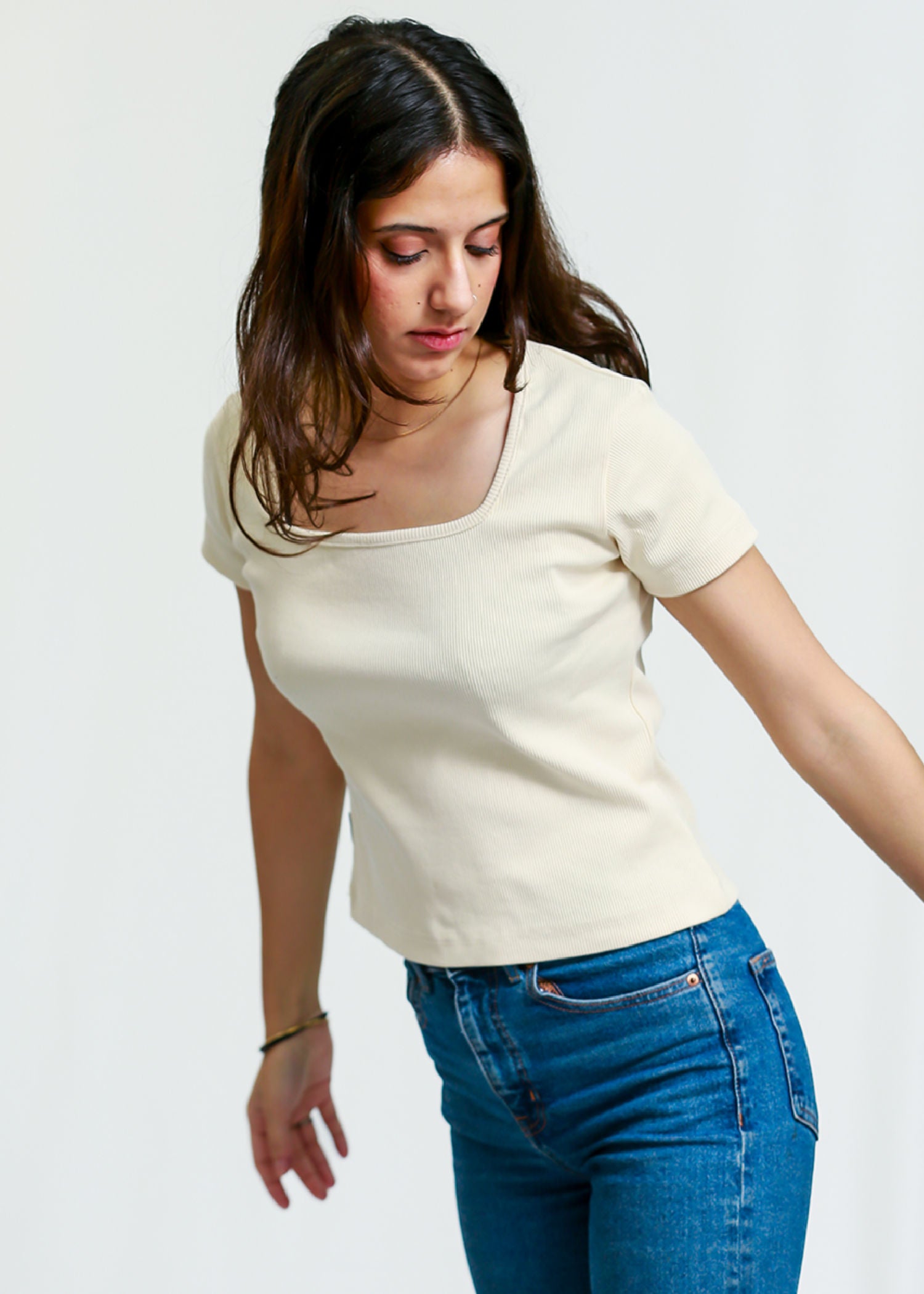 cotton Blouse in Off-white