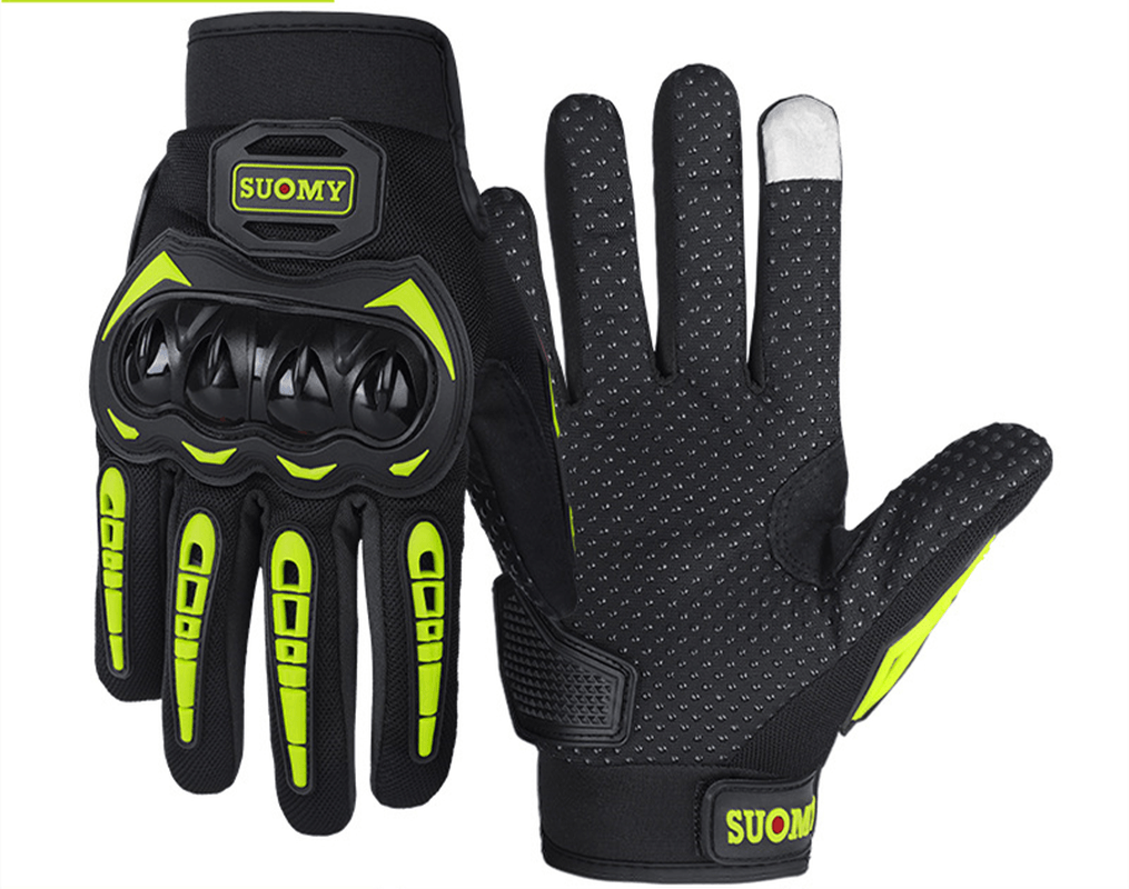 Gloves Knight Male Full Finger Protective Shell Anti-Fall Touch Screen Breathable