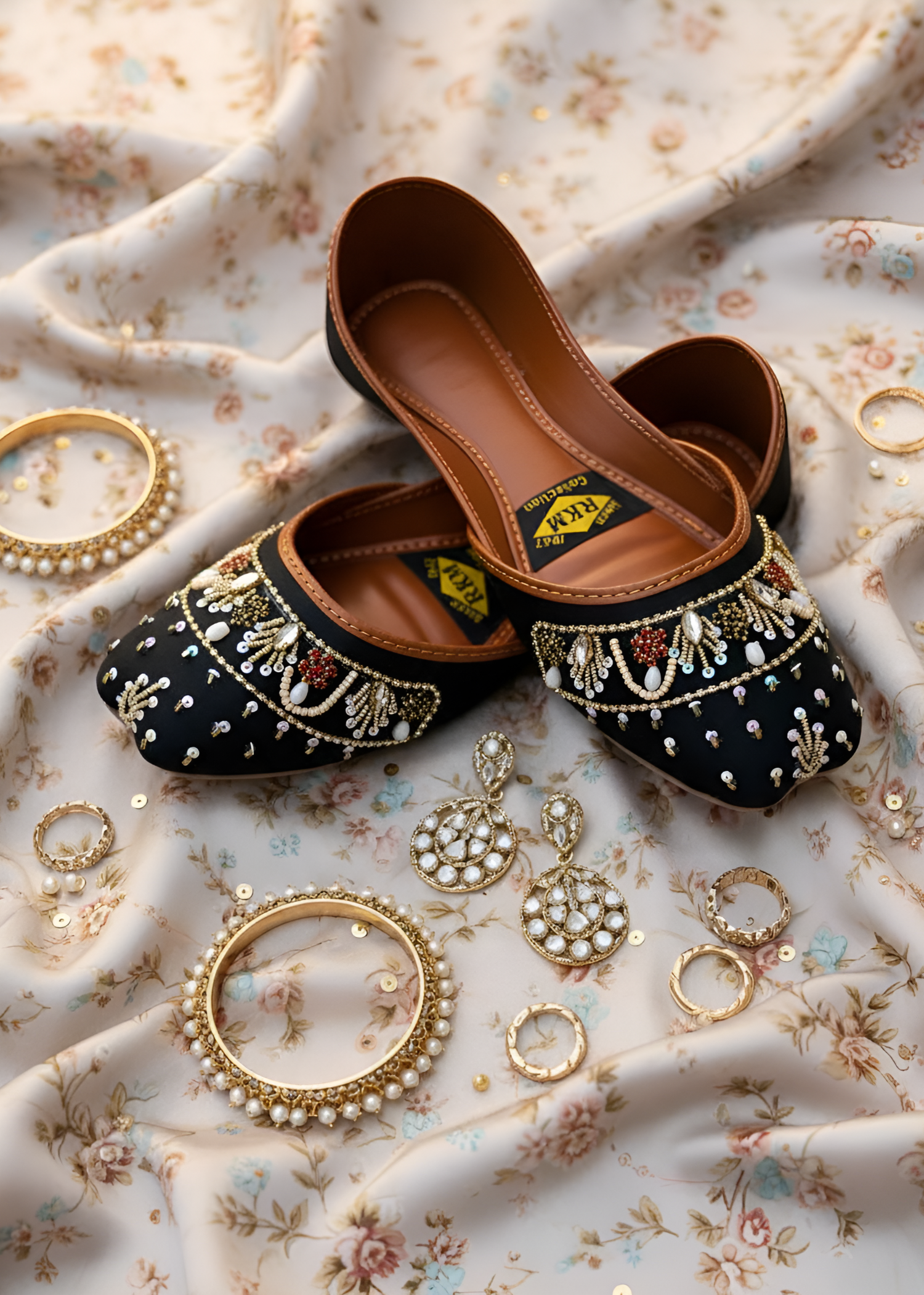 Khussa in Black by - High Quality Women Khussa CAO3891