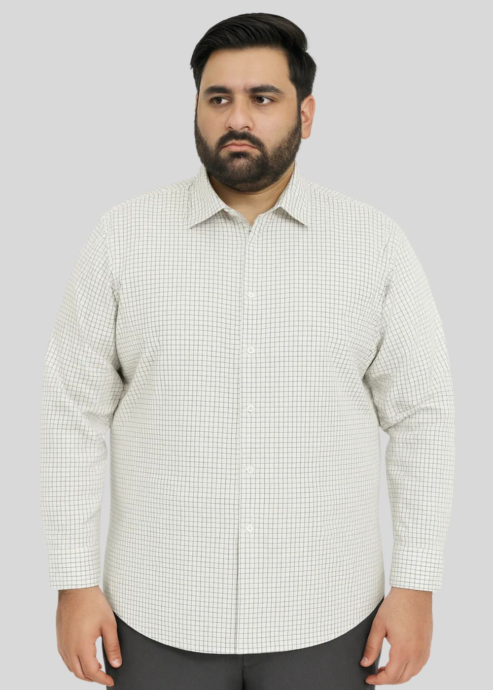 cotton Casual Shirt in Black, white