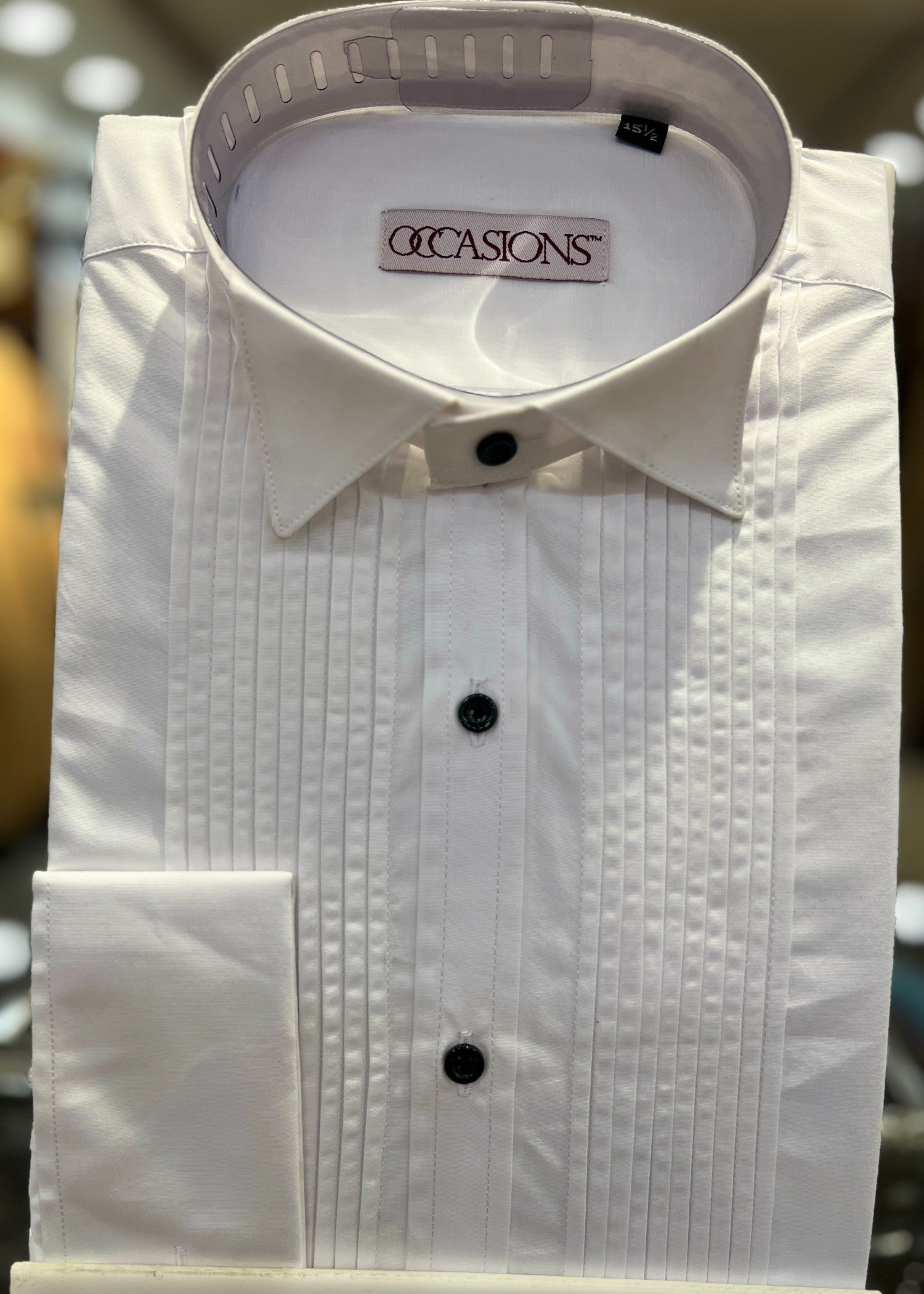 cotton Formal Shirt in Pearl white