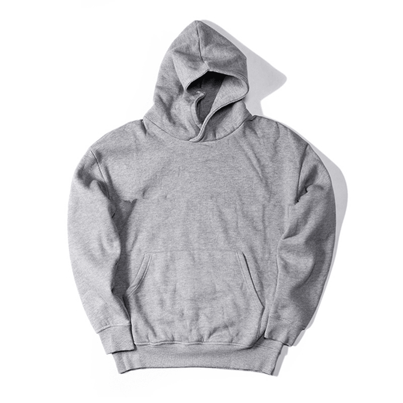 Hooded Solid Color Loose Fleece Hip-Hop Hooded Sweater