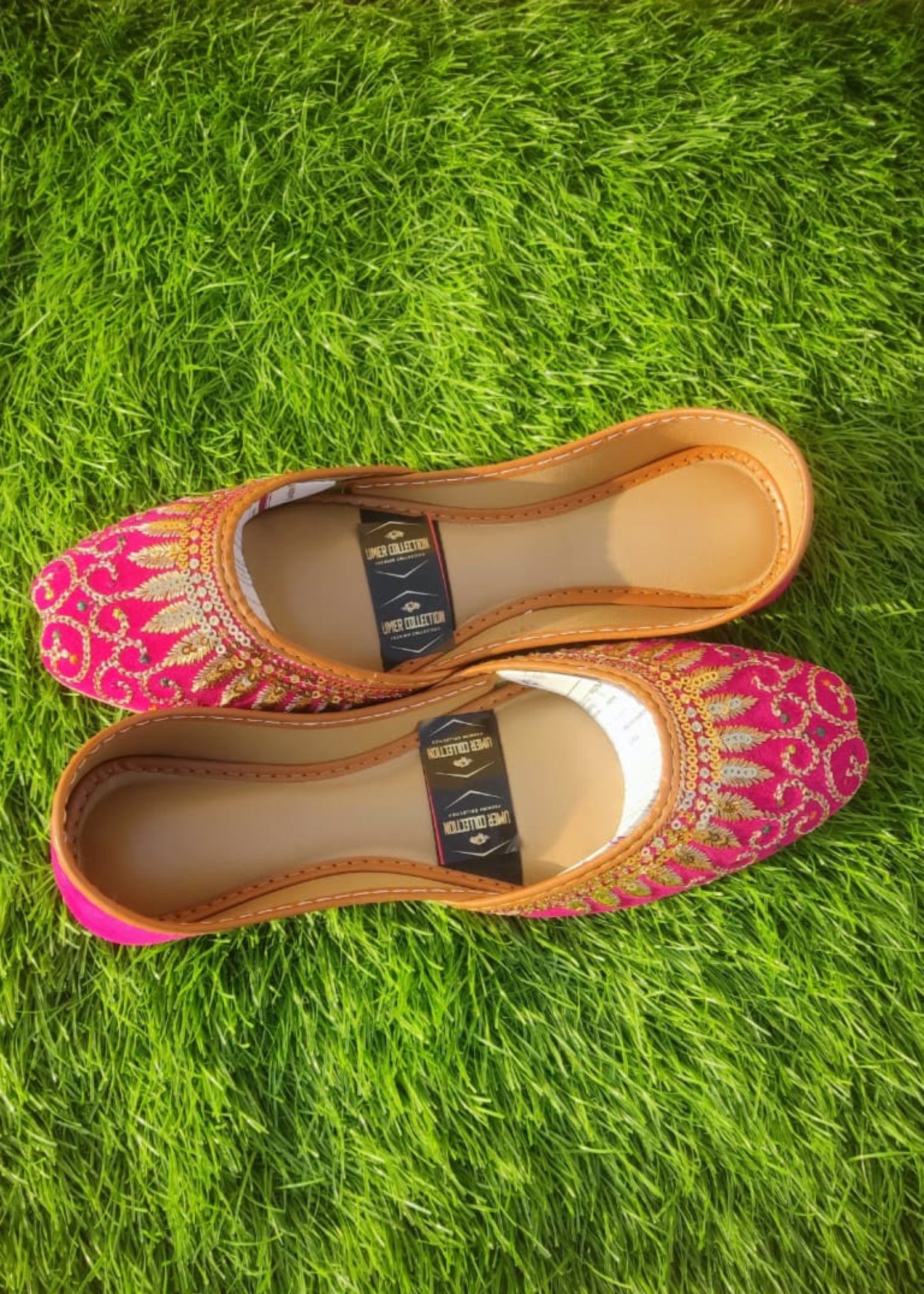 Khussa in Deep pink by - High Quality Women Khussa VPD7142