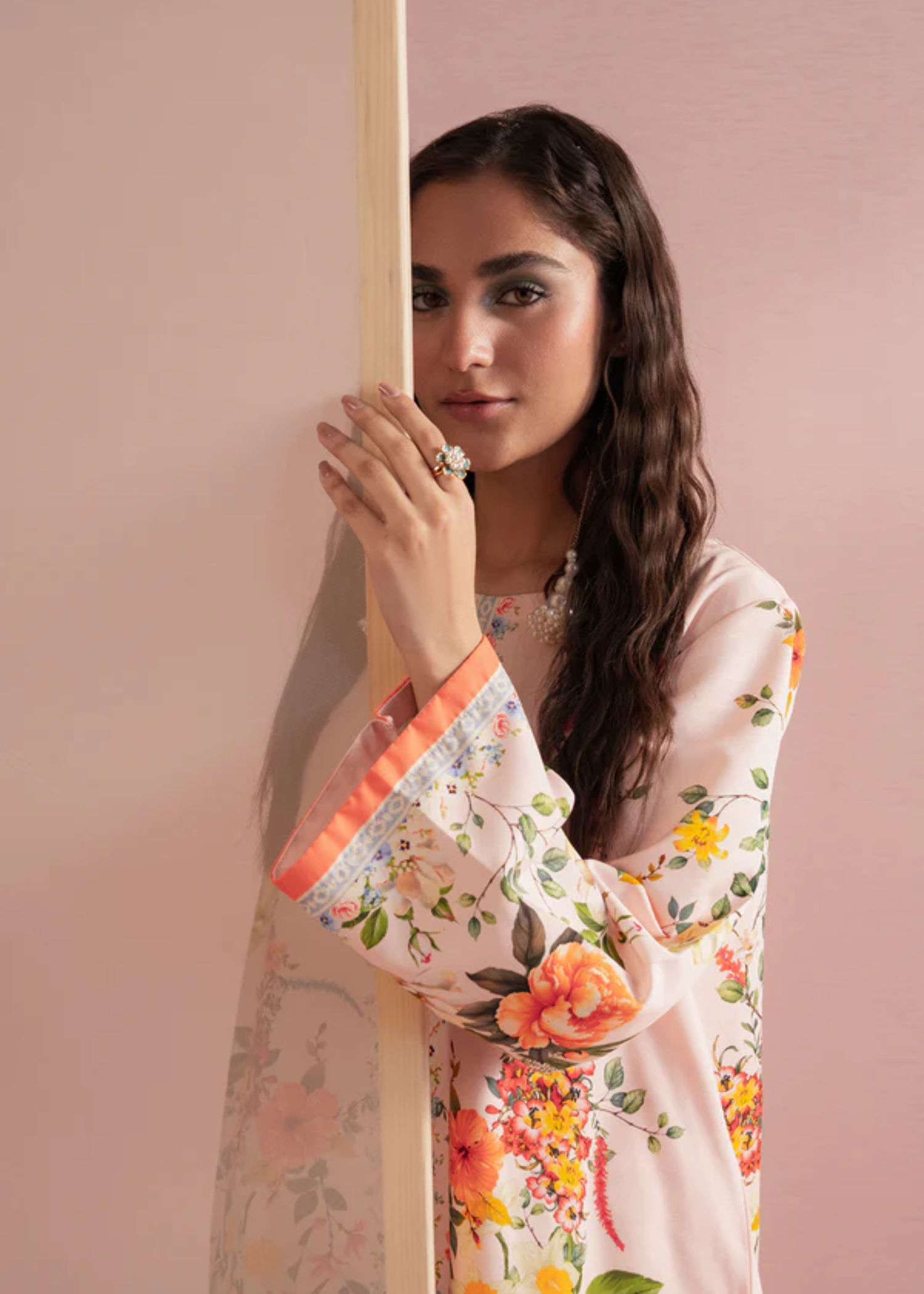 twill khaddar Co Ord Sets in Multi