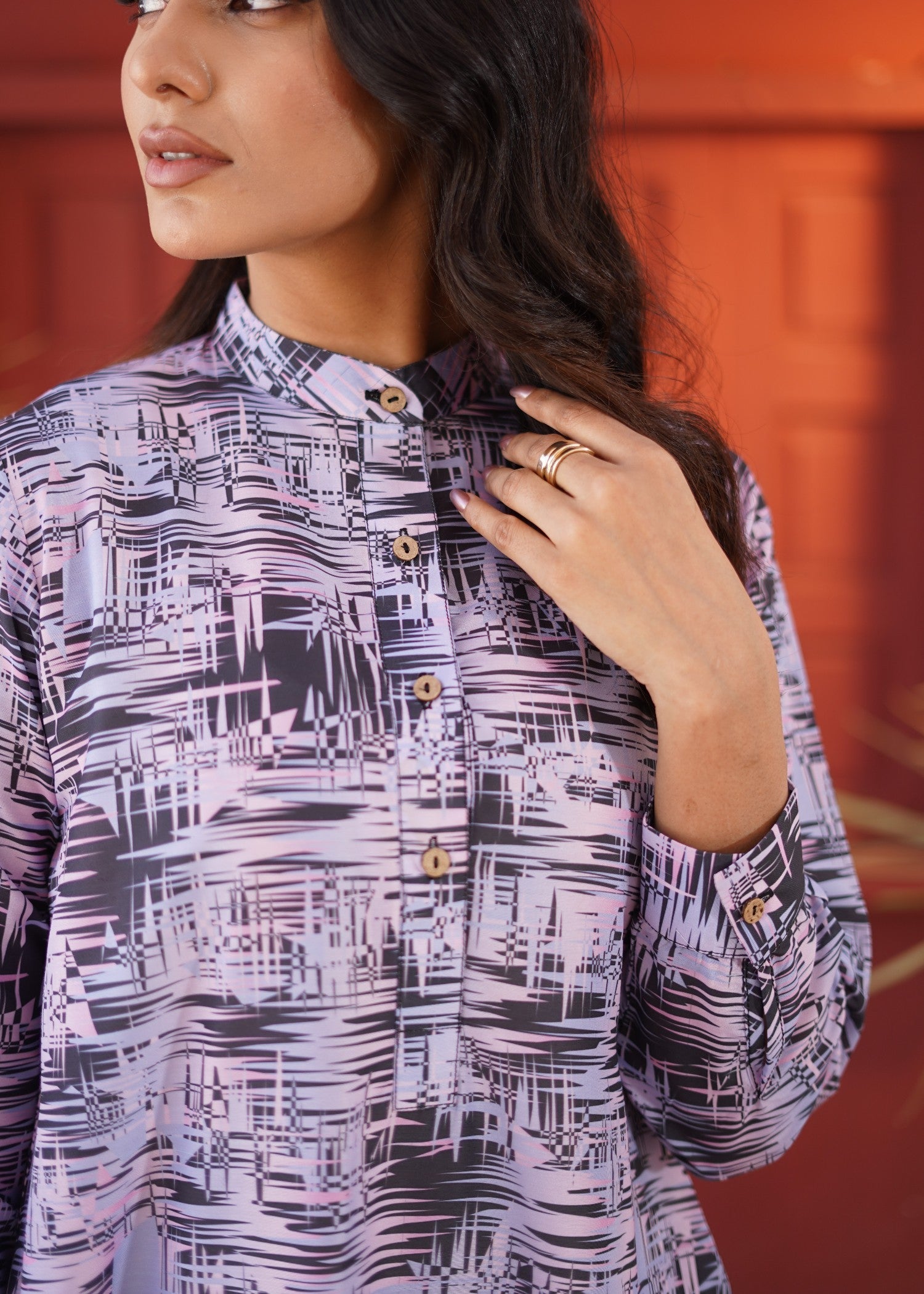 swiss lawn Co Ord Sets in Lilac