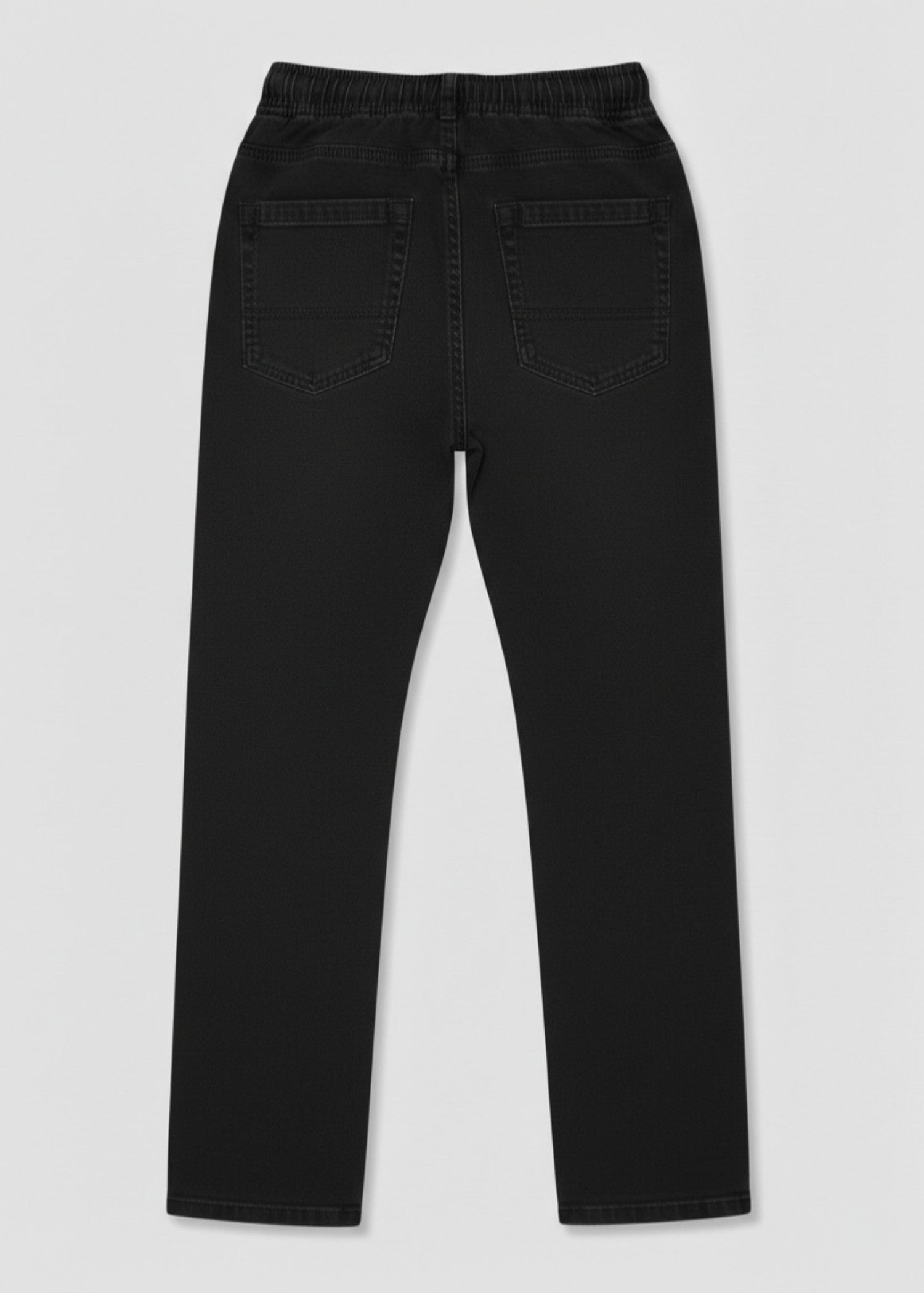 polycotton Trousers in Jet black