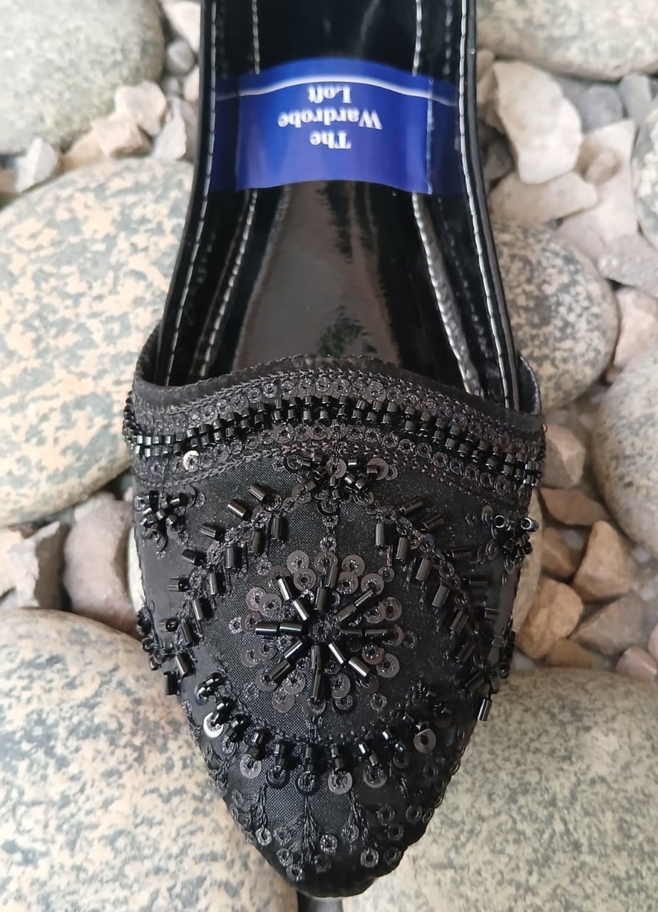 Khussa in Black by - High Quality Women Khussa BLF3297