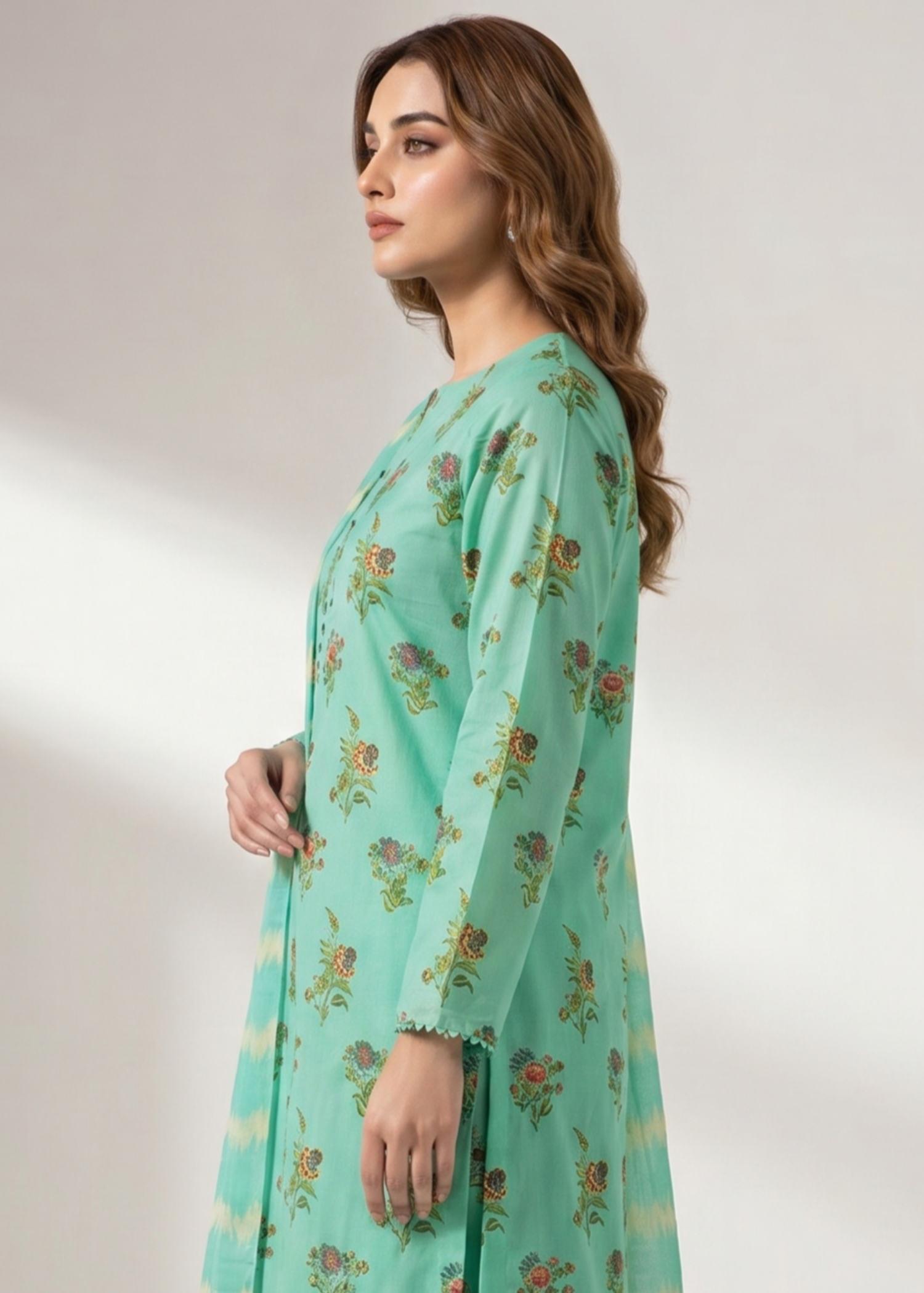 lawn Unstitched in Aquamarine