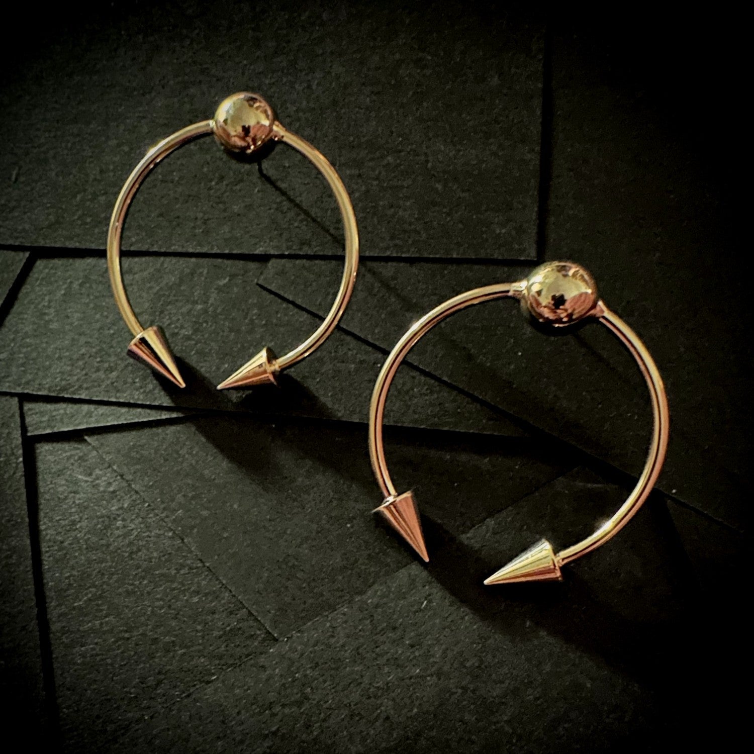 Earrings in Gold Color by - Trendy Women Earrings QNE6444