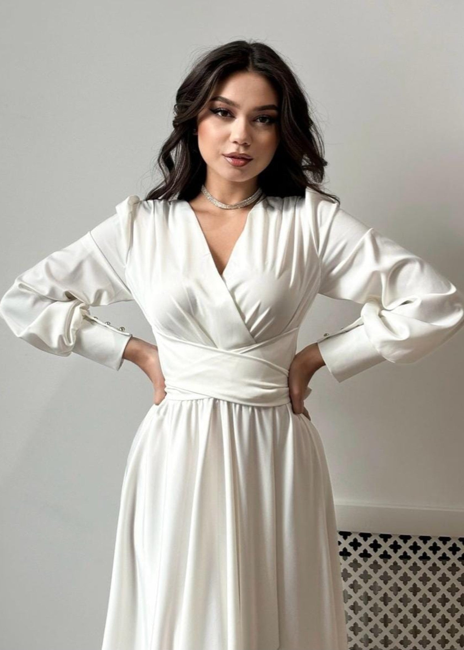 silk Maxi in White