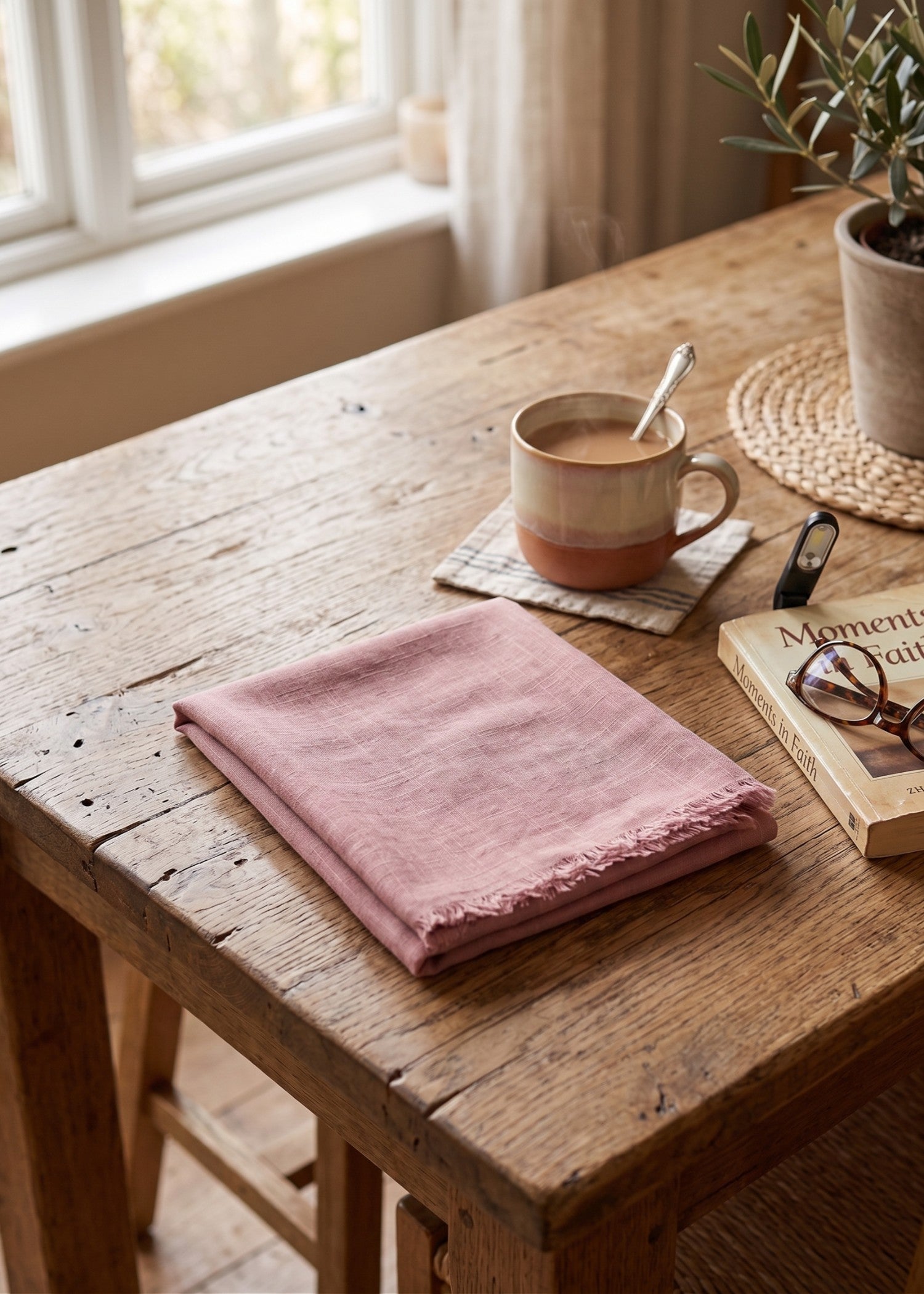 lawn Hijab in Mauve pink