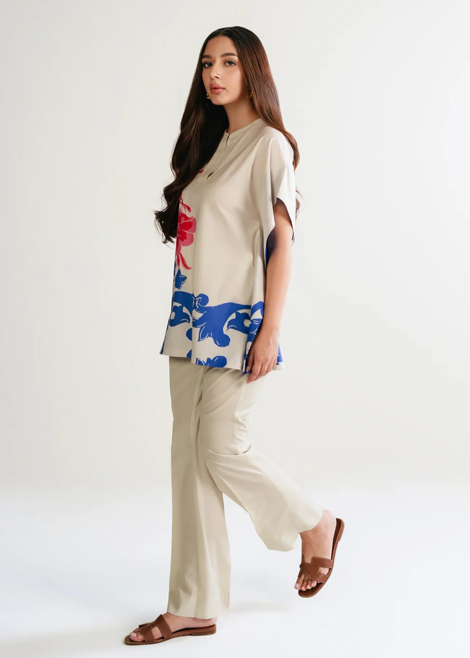 crepe Top in White