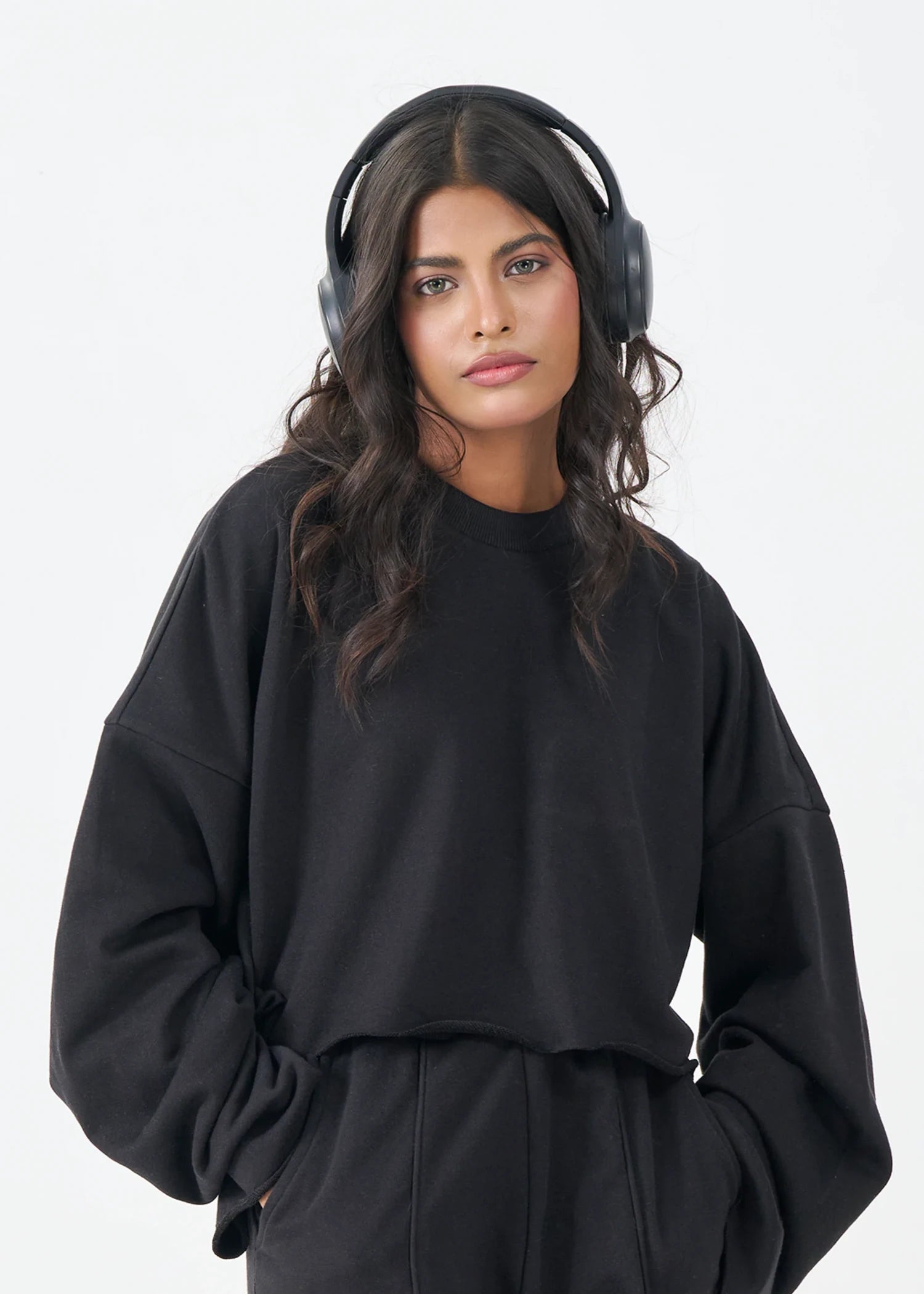 terry Top in Black
