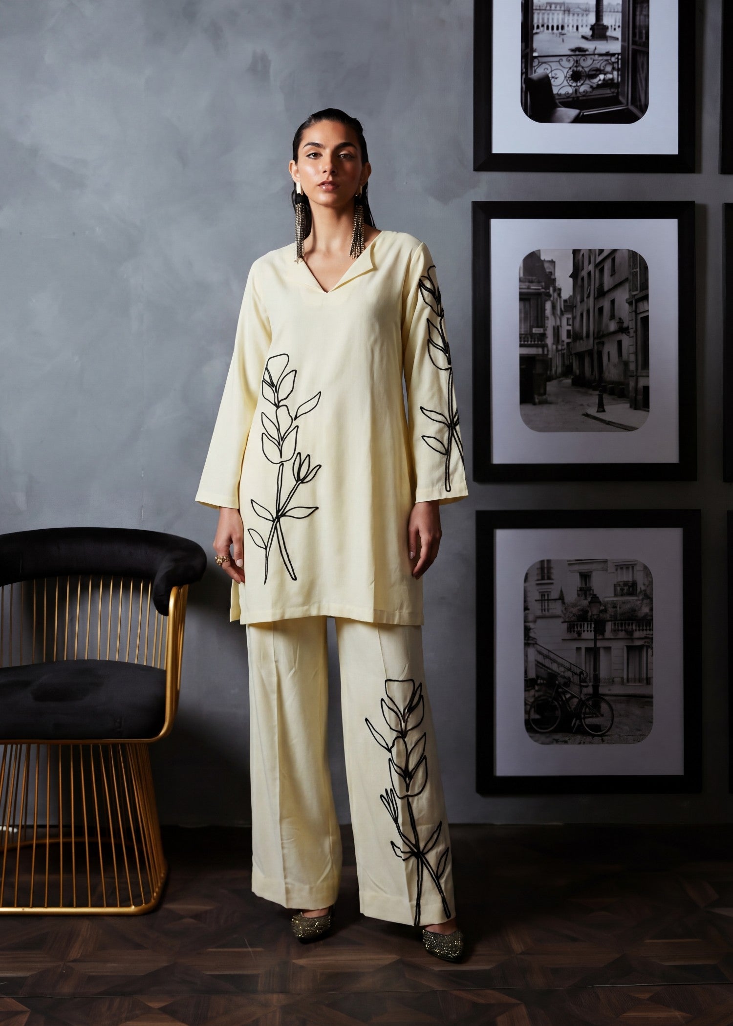 dhanak Co Ord Sets in Beige