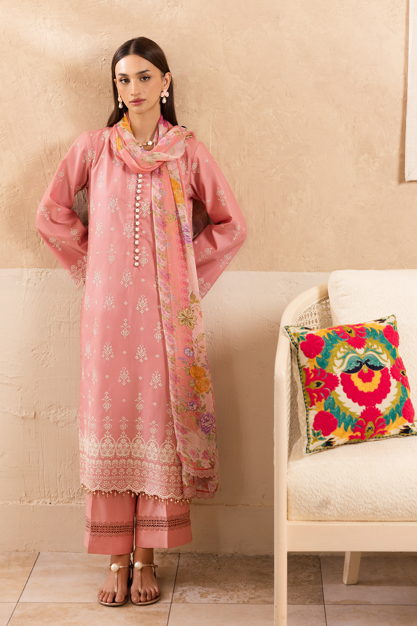 Nissa Chikankari Lawn – N-06