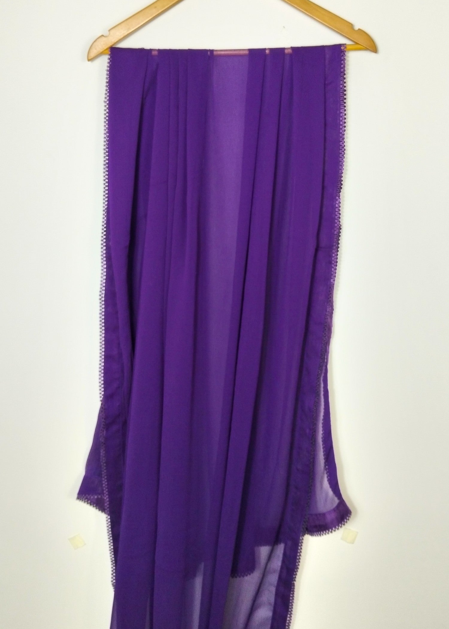 bemberg crinkle chiffon Kurta Set in Purple