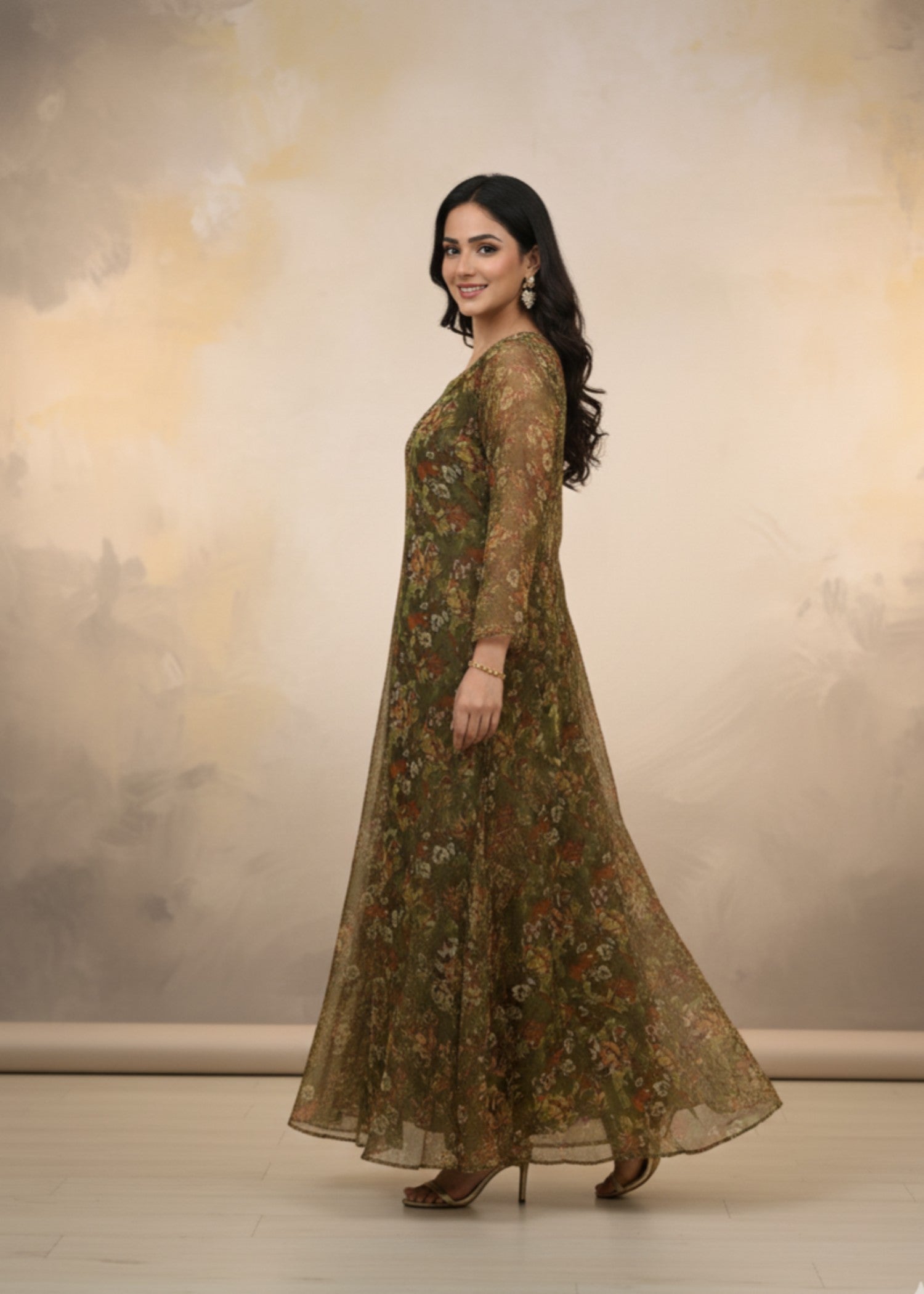 tissue Maxi in Olive green