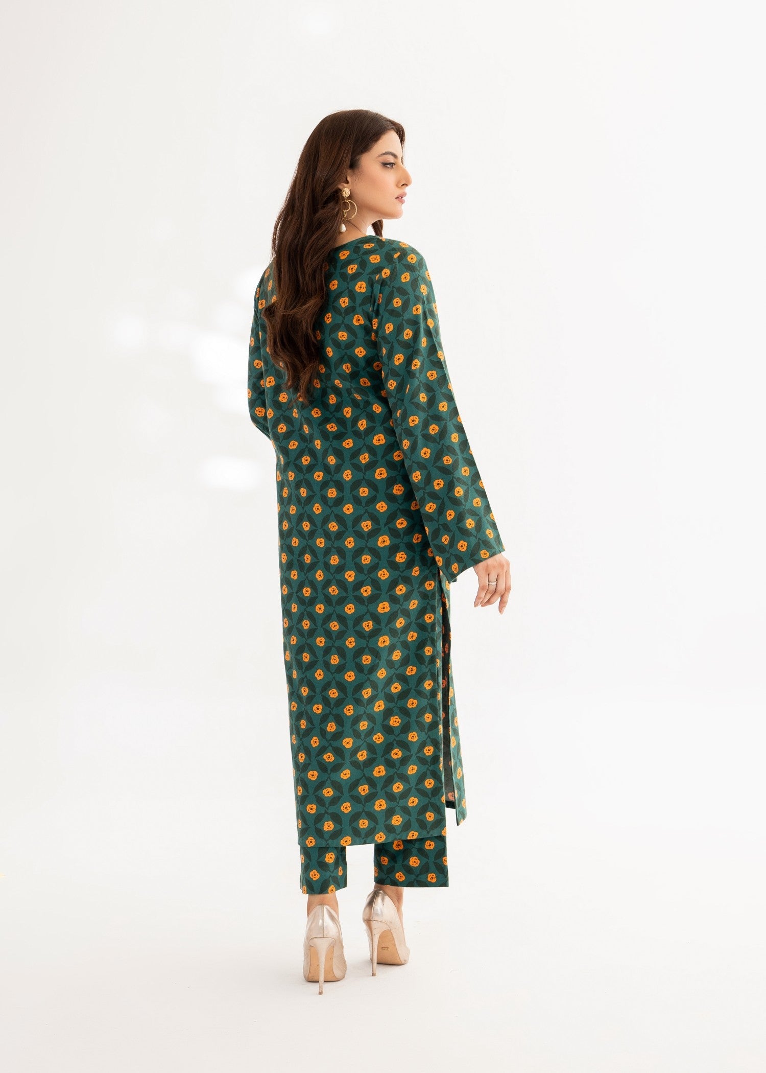 khaddar Co Ord Sets in Green