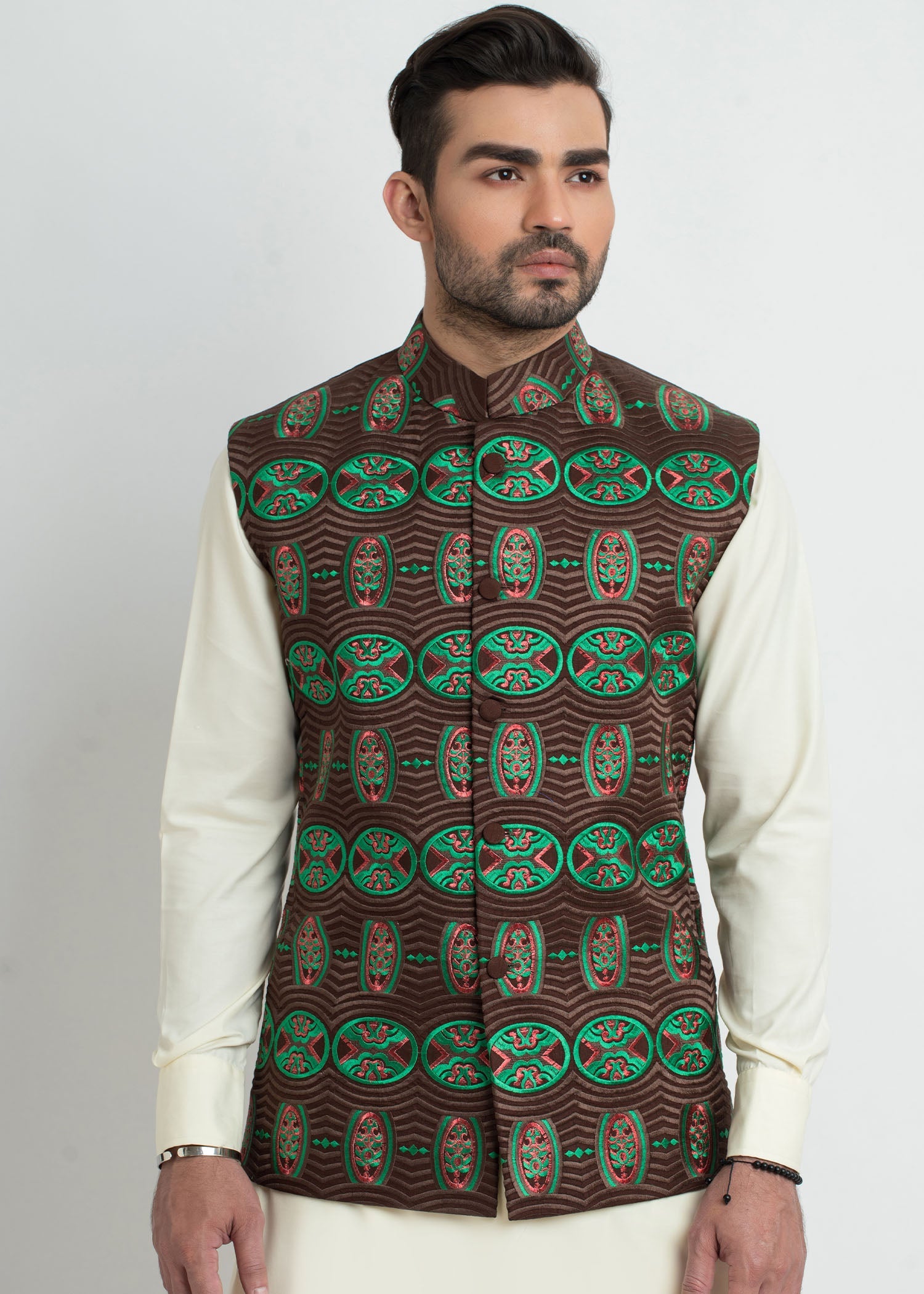 suiting Waistcoat in Brown