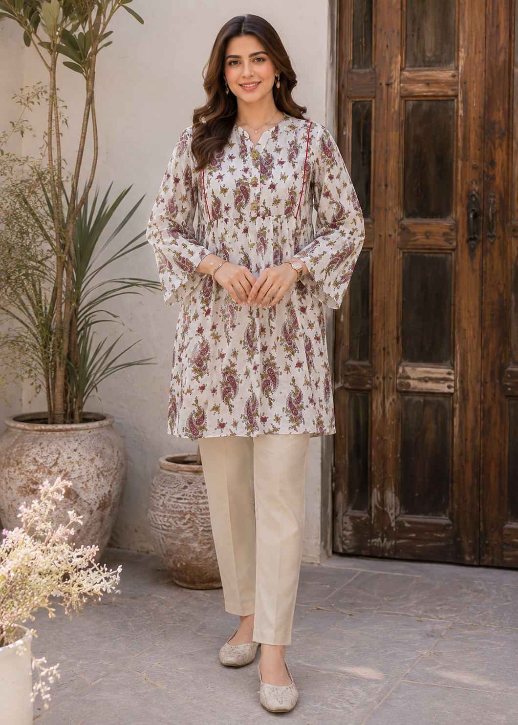 lawn Tunic in White