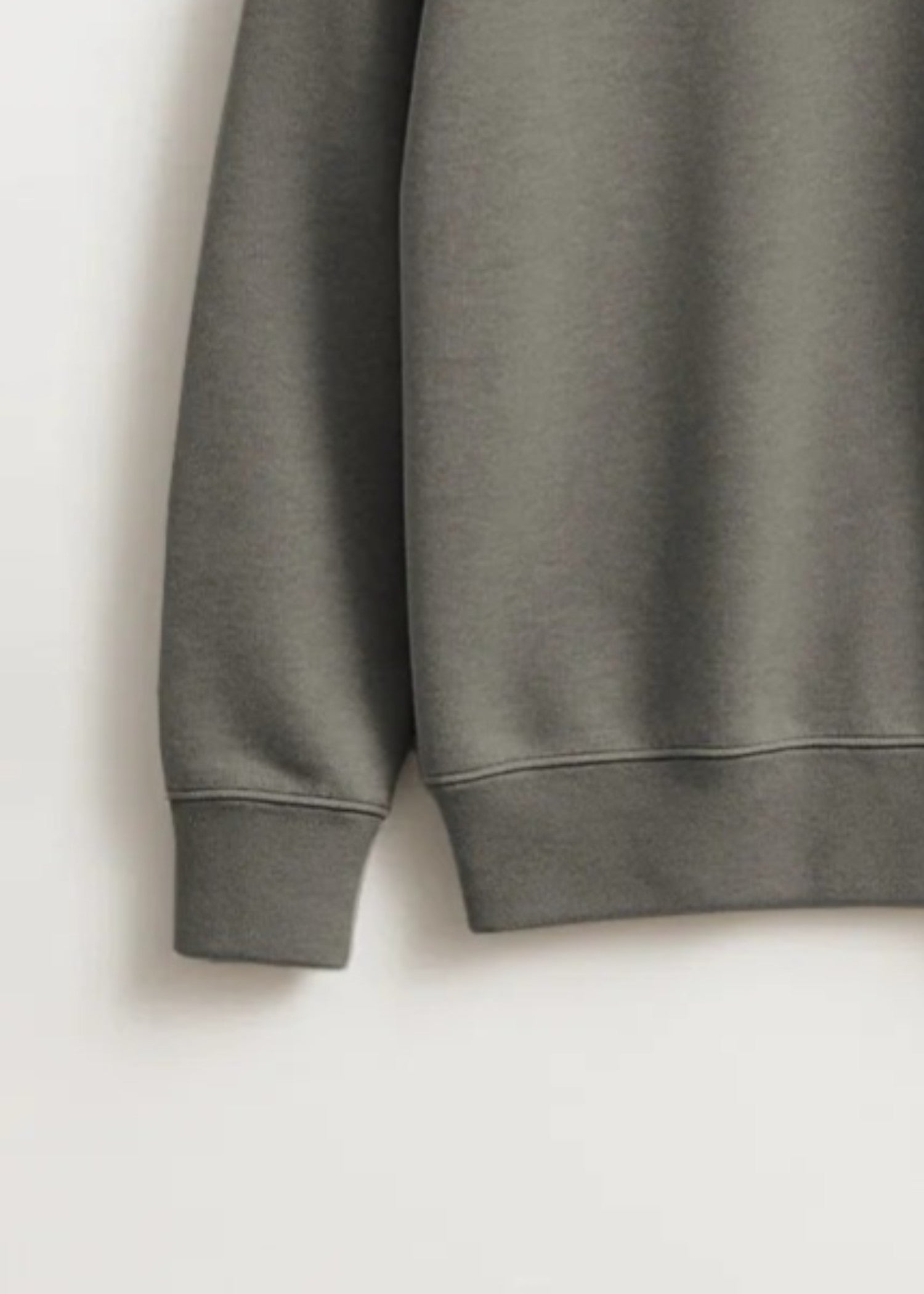fleece Sweatshirt in Zinc grey