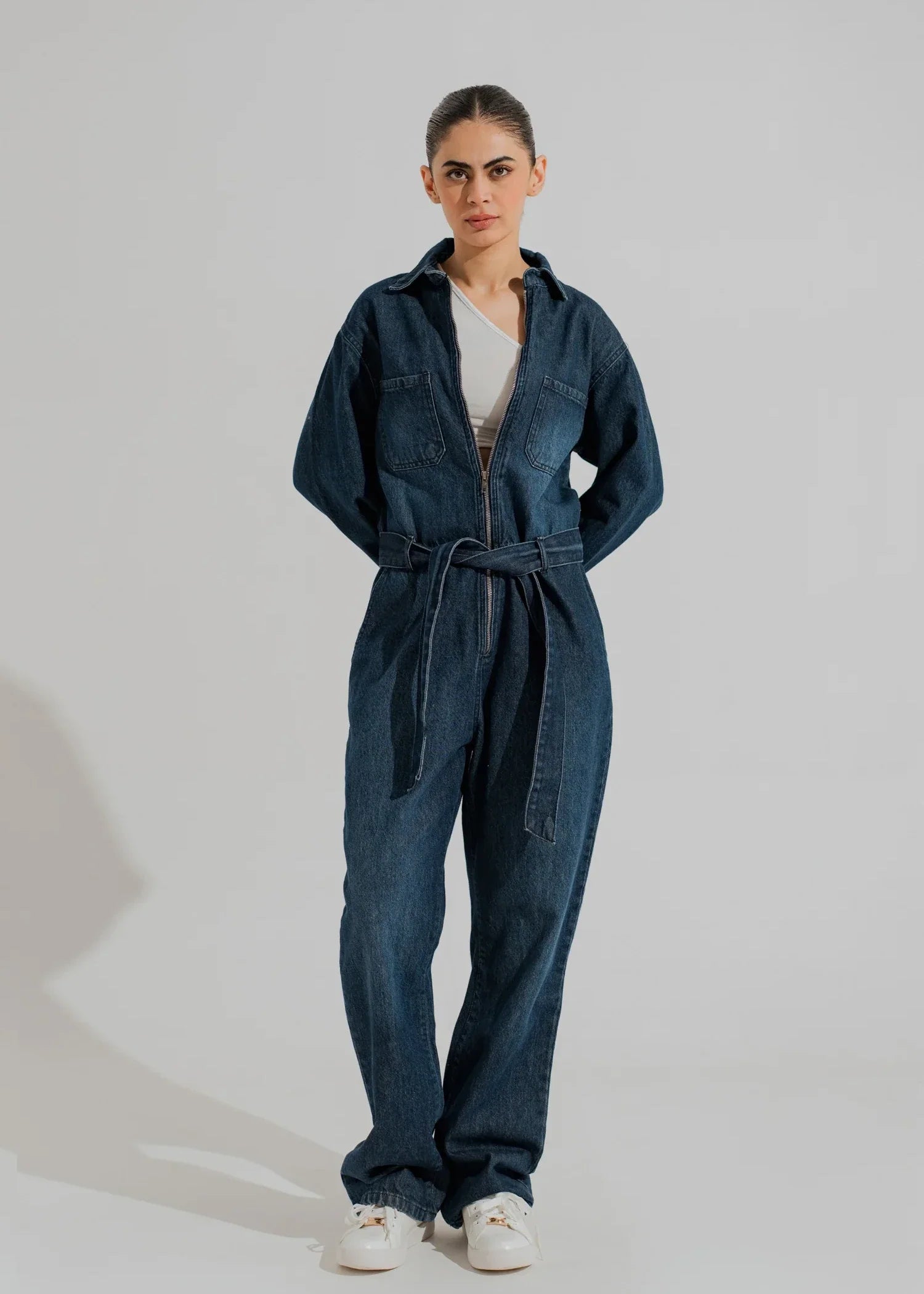 denim Jumpsuit in Blue