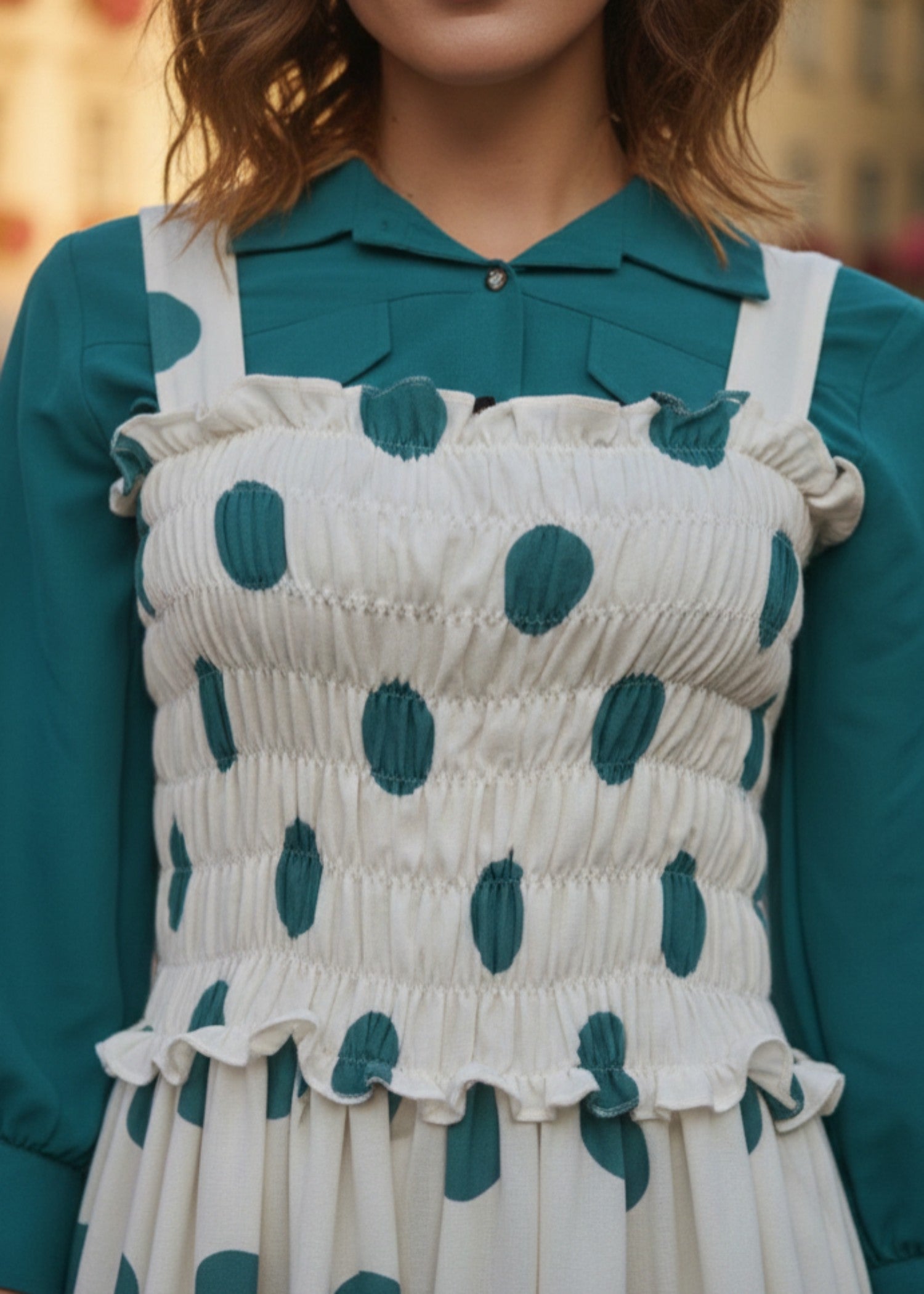 georgette Maxi in Teal
