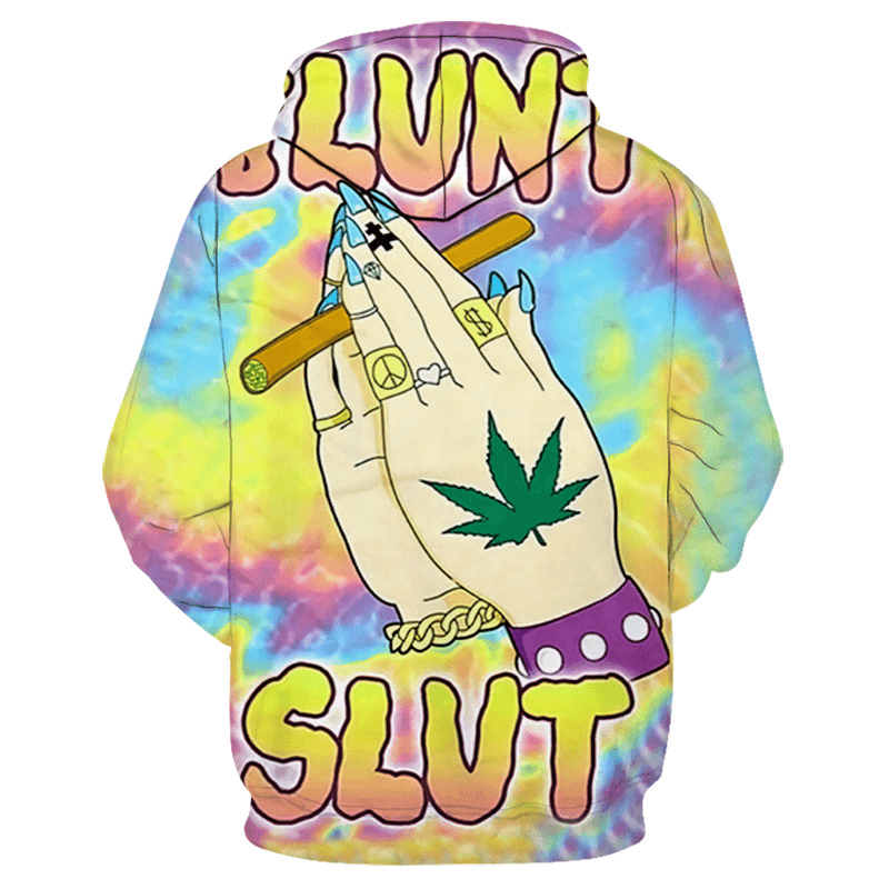 Harajuku Style European and American Trend Digital Printing Hoodie Men