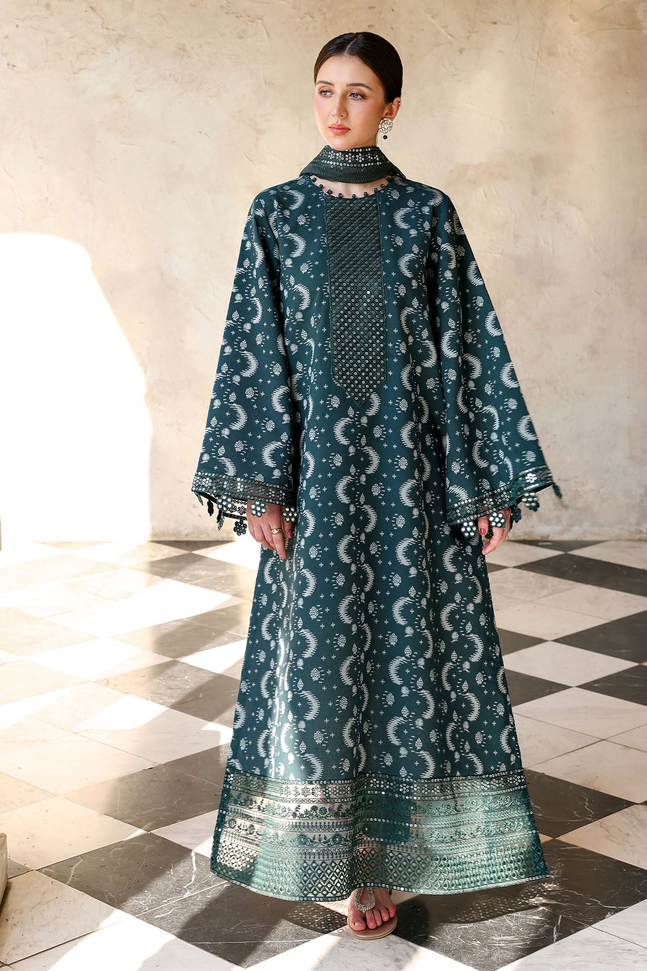 Eid Lawn Edit – Teal Spruce