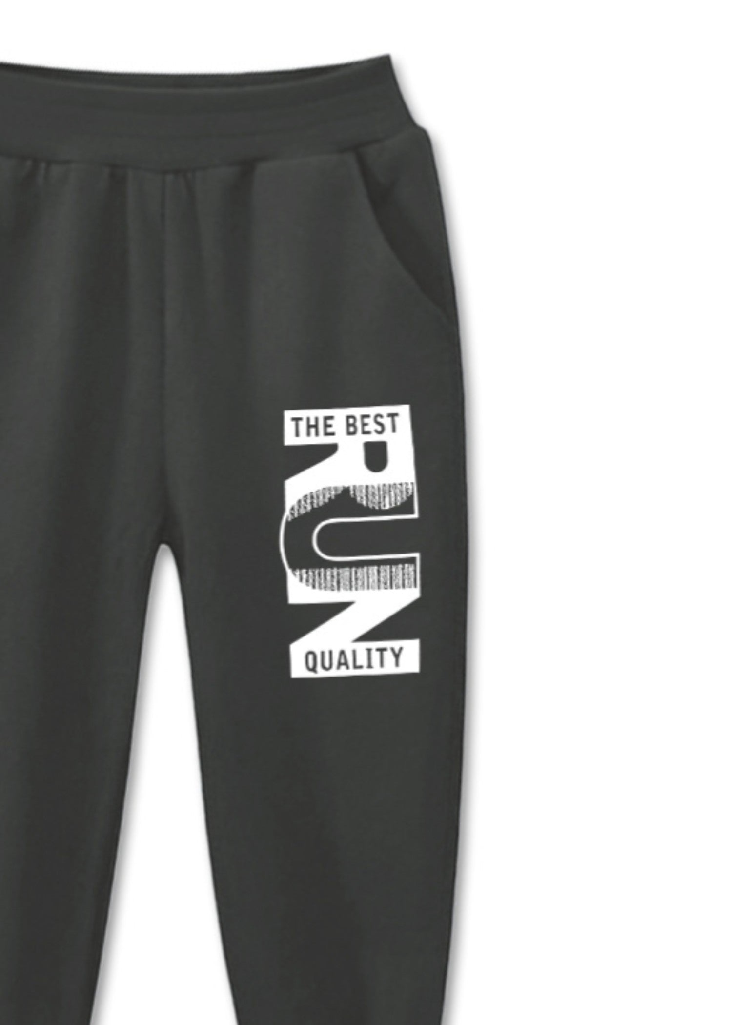 fleece Trousers in Iron grey