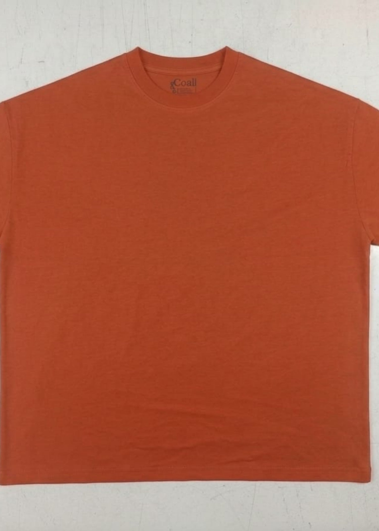 cotton jersey T Shirt in Tangerine