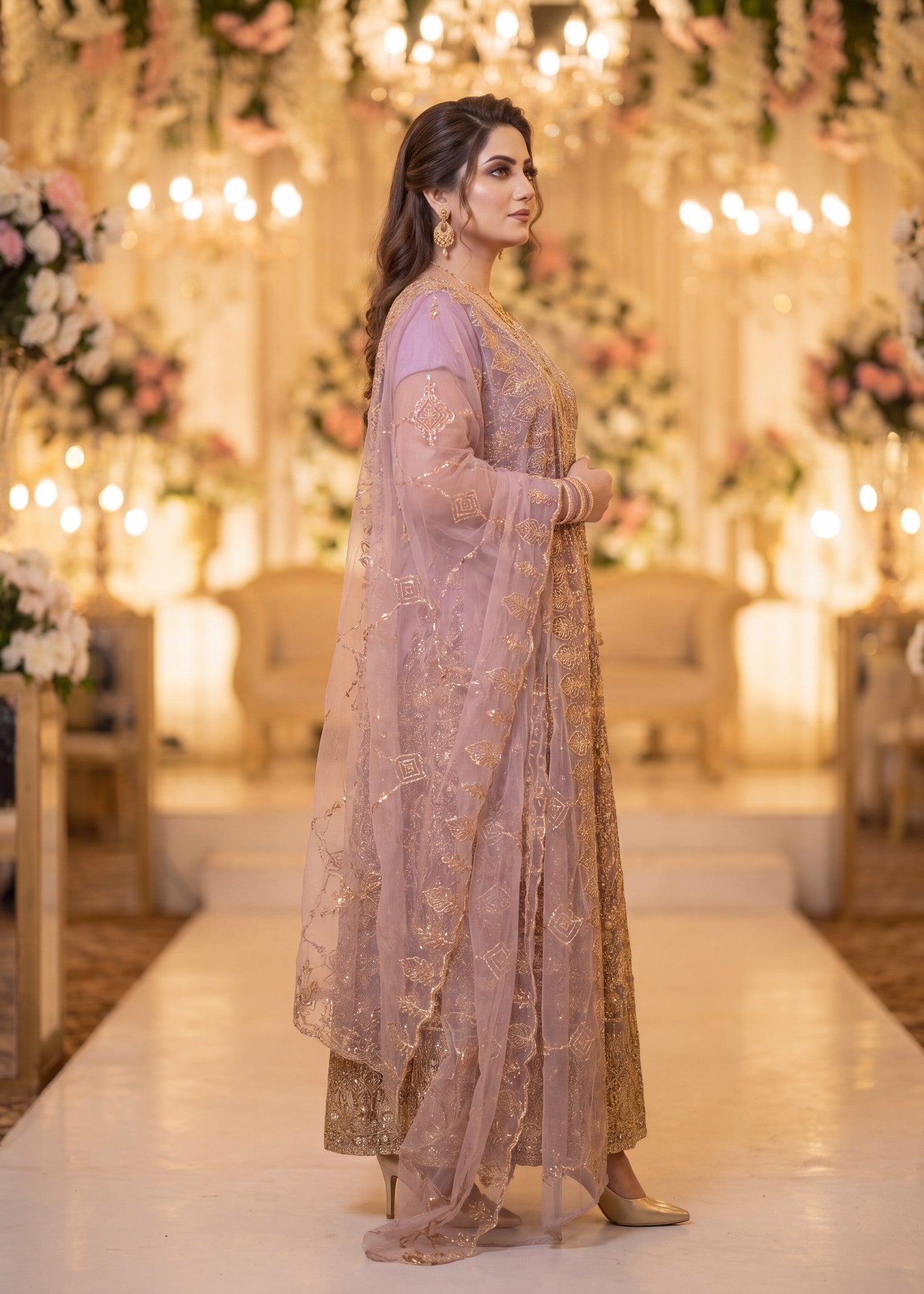 net Maxi in Mauve
