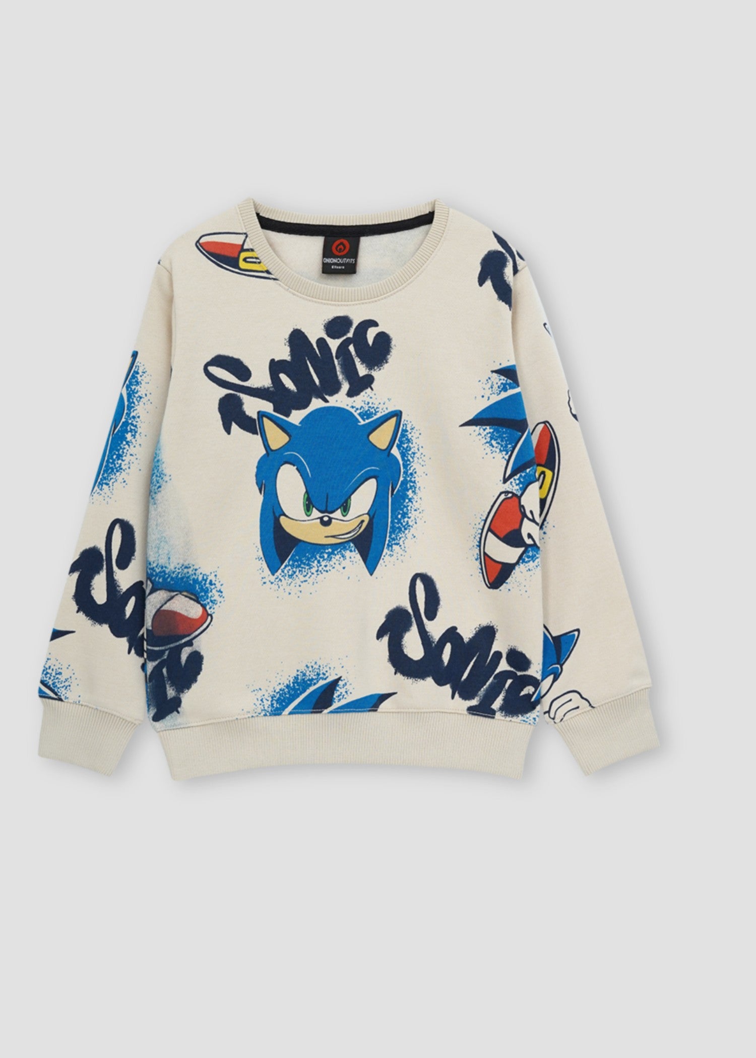 fleece Sweatshirt in Beige