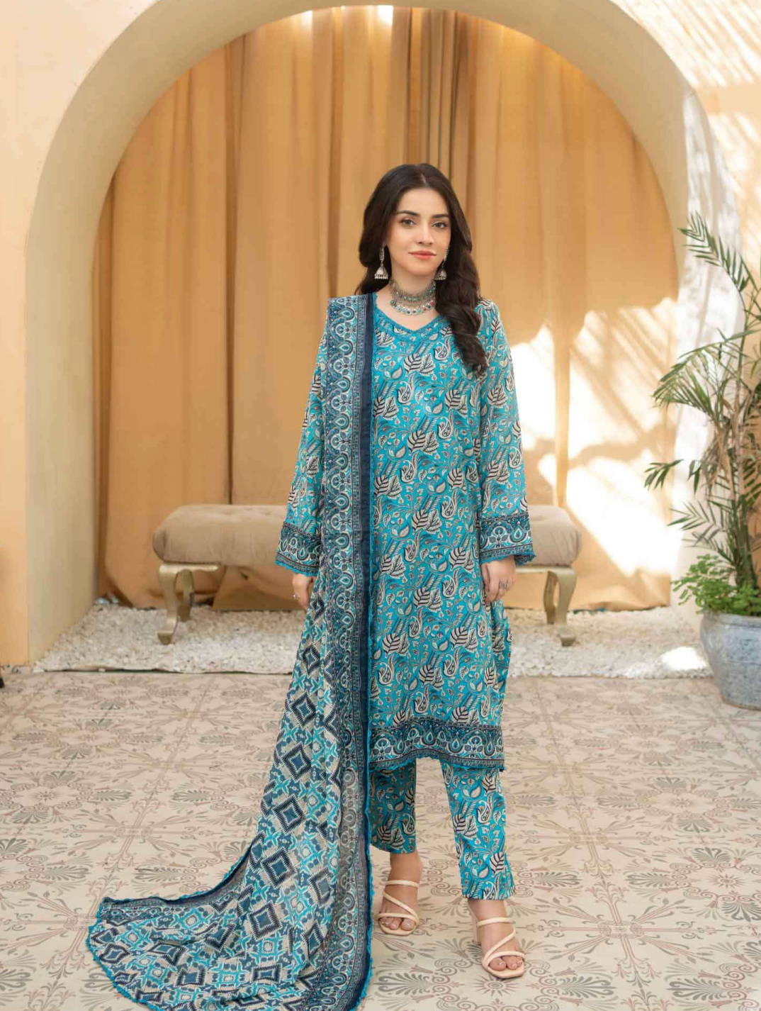 Printed Summer Lawn Drop 12 – 9