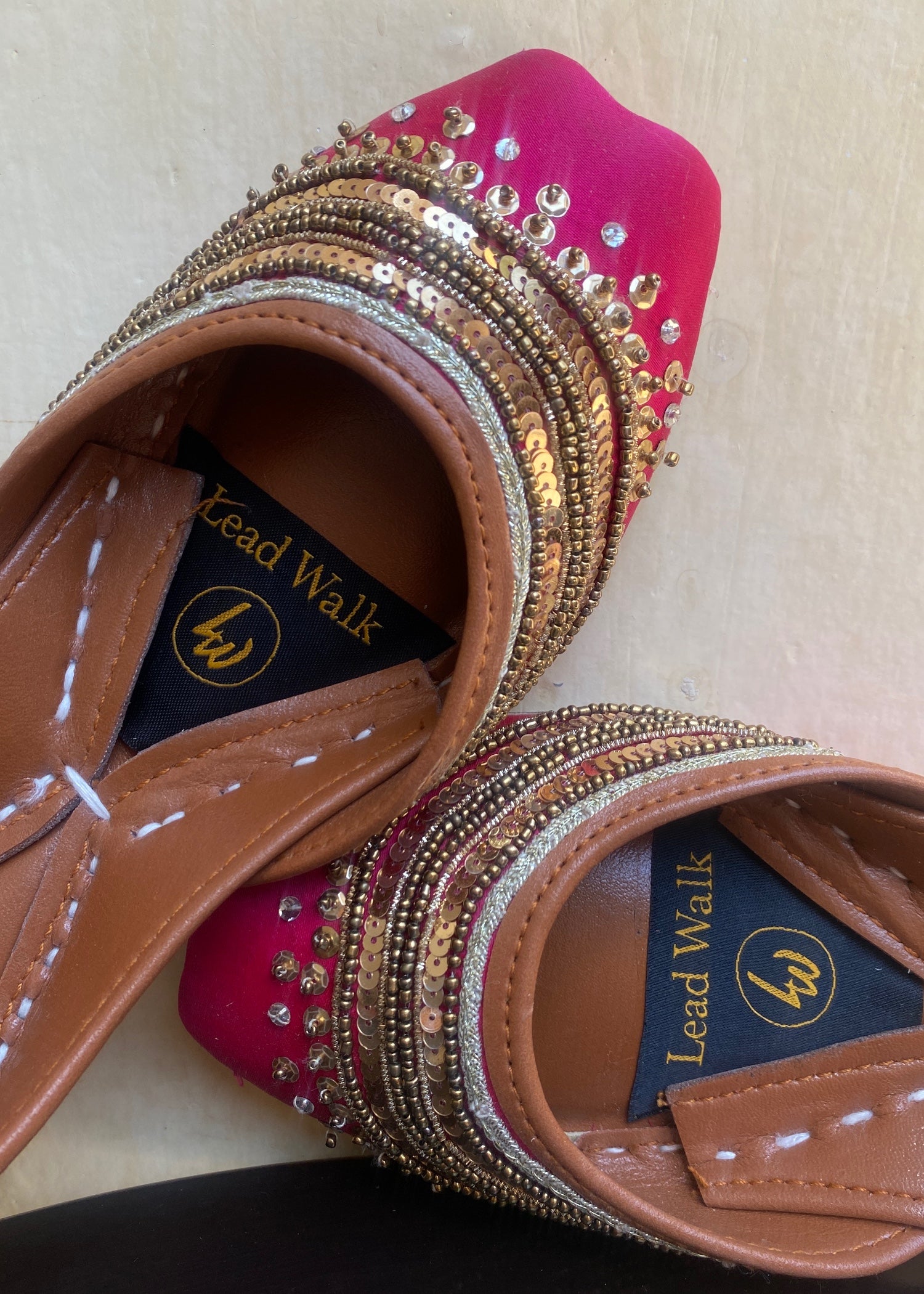 Khussa in Hot pink by - High Quality Women Khussa PAP1133