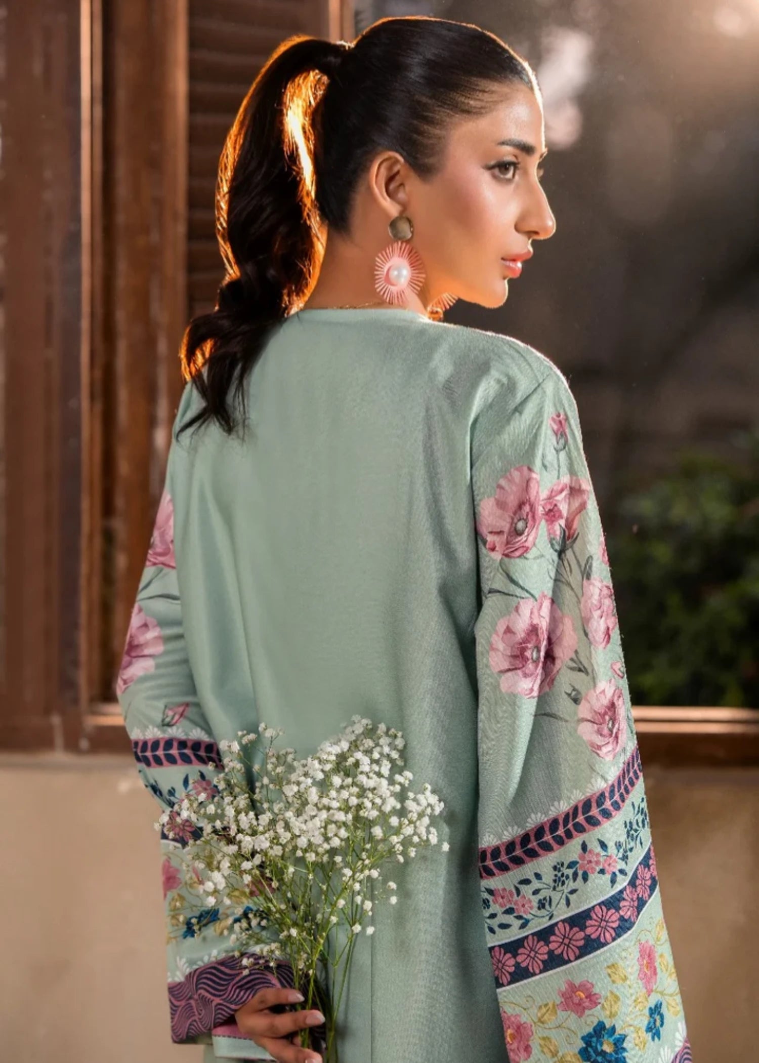 cambric Gown in Tea green