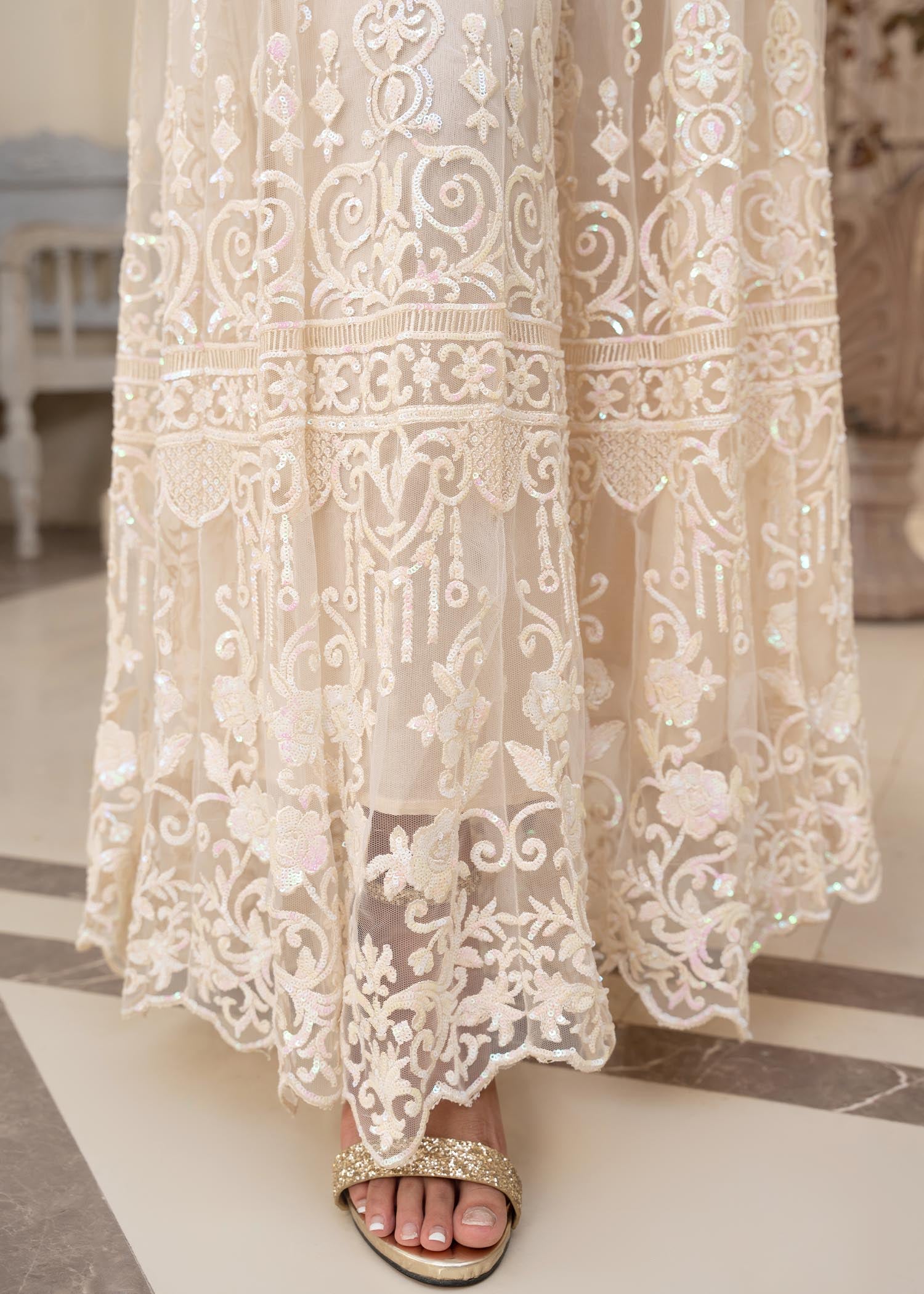 net Maxi in Off-white