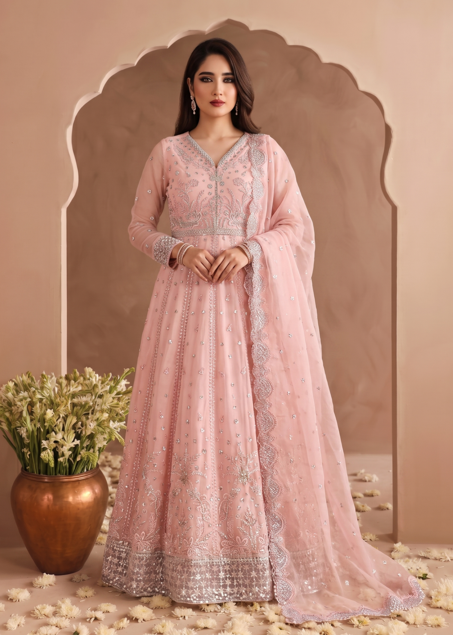 chiffon Maxi in Pink