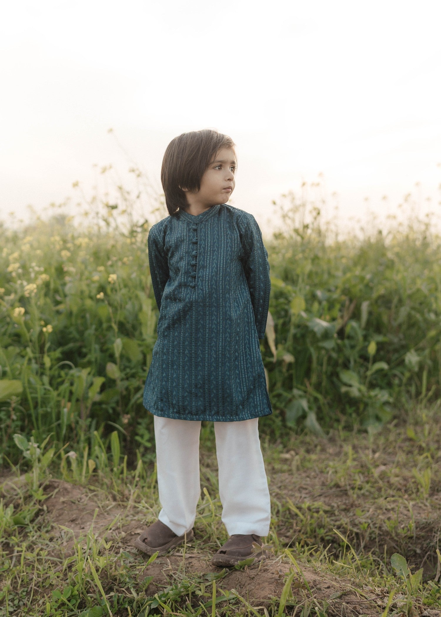 masuri Kurta in Teal