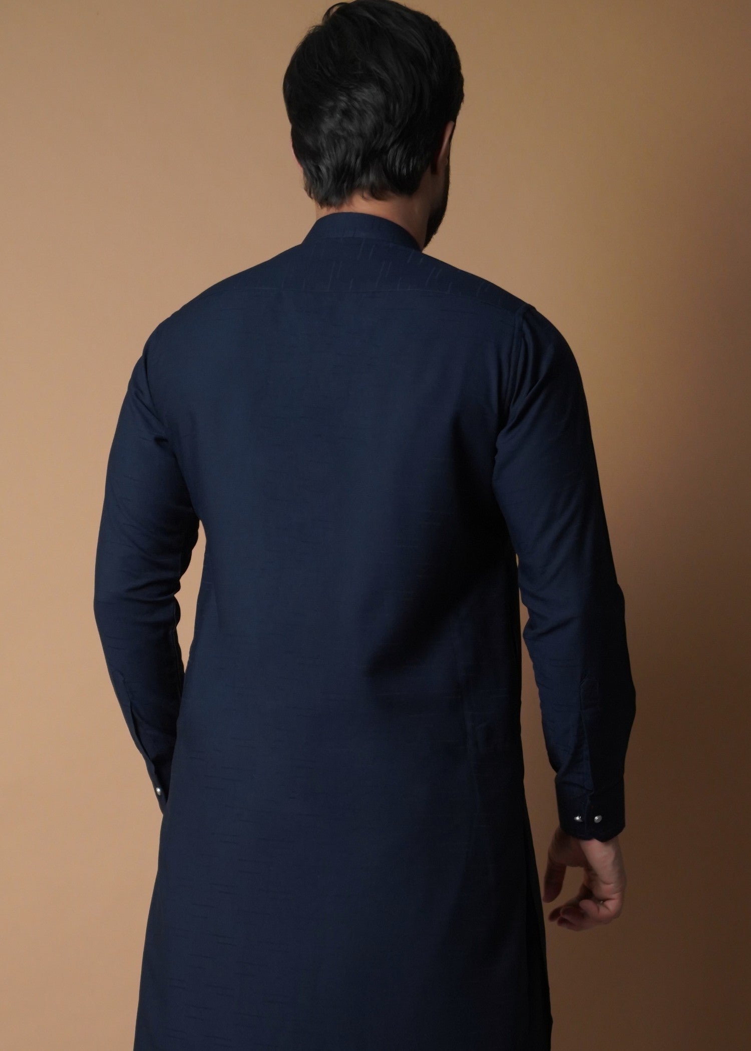 cotton viscose Shalwar Kameez in Navy blue