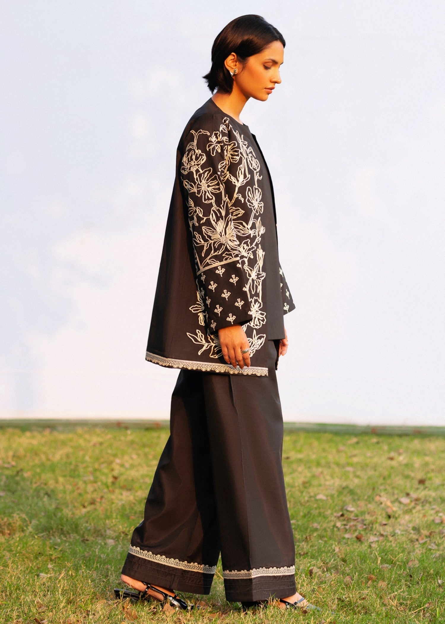 cotton Jacket in Black